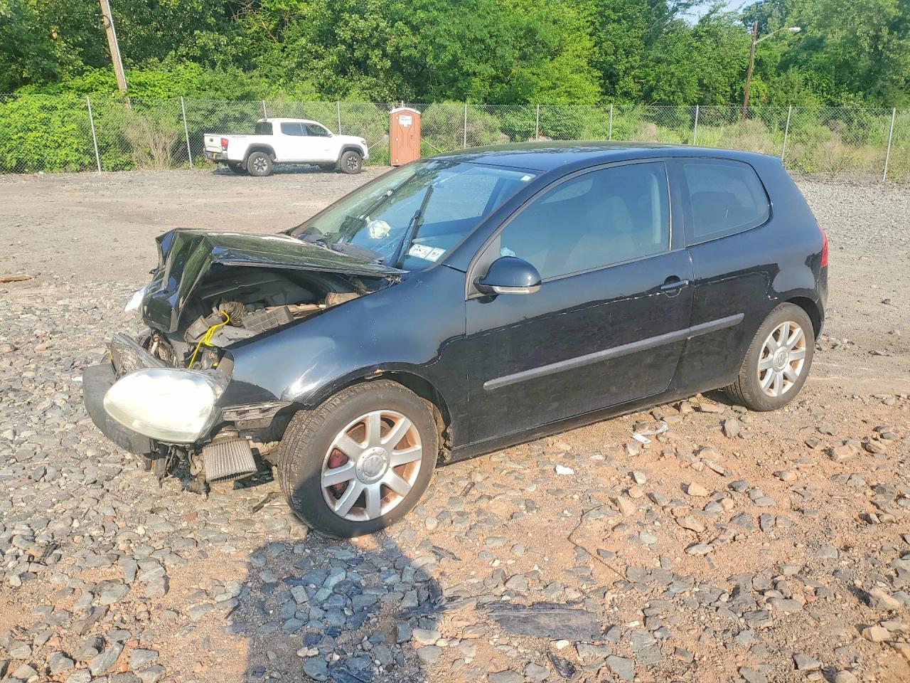 2009 Volkswagen Rabbit Black vin: WVWBB71K69W027676
