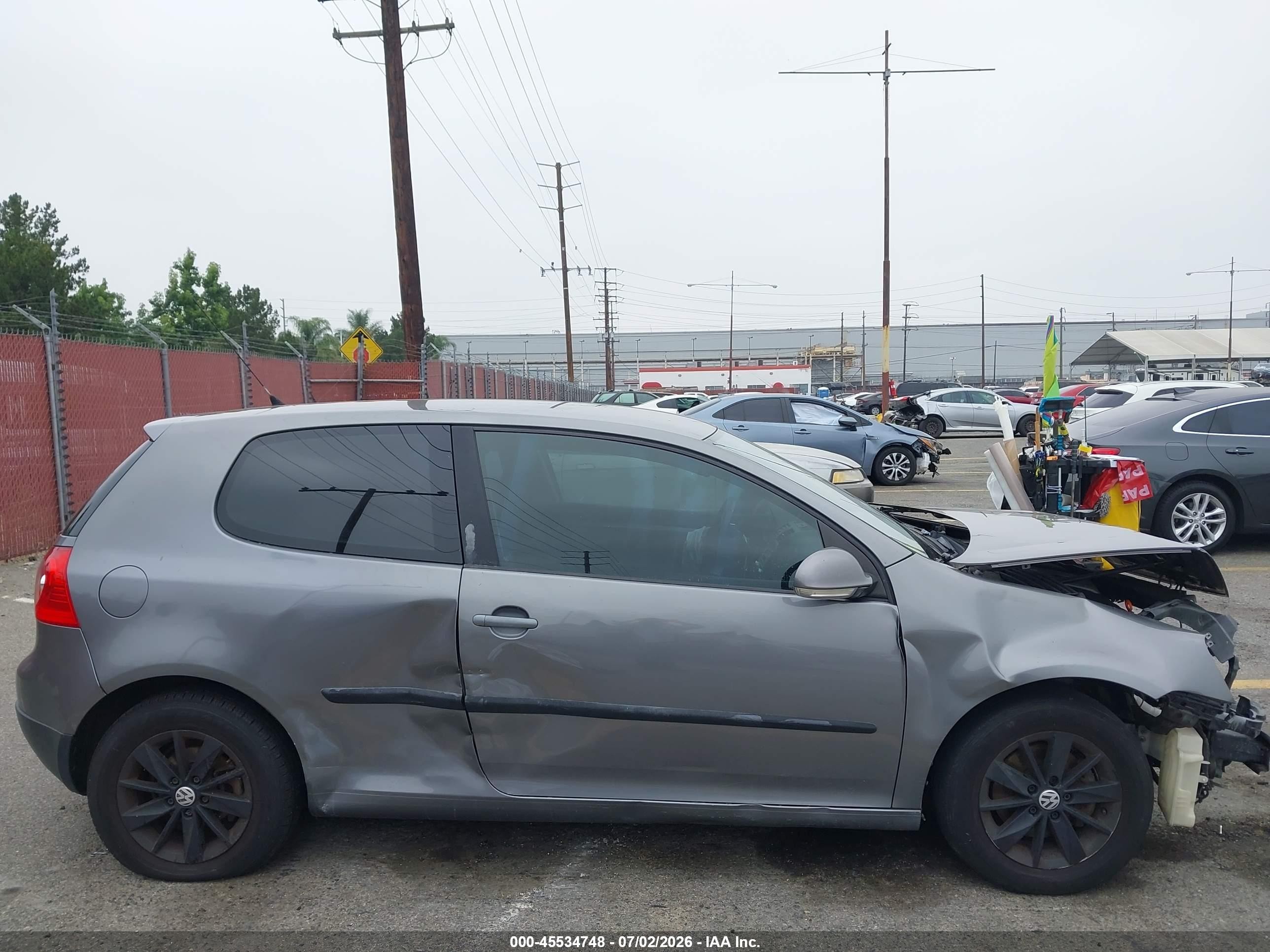 2009 Volkswagen Rabbit S Gray vin: WVWBB71K79W020803
