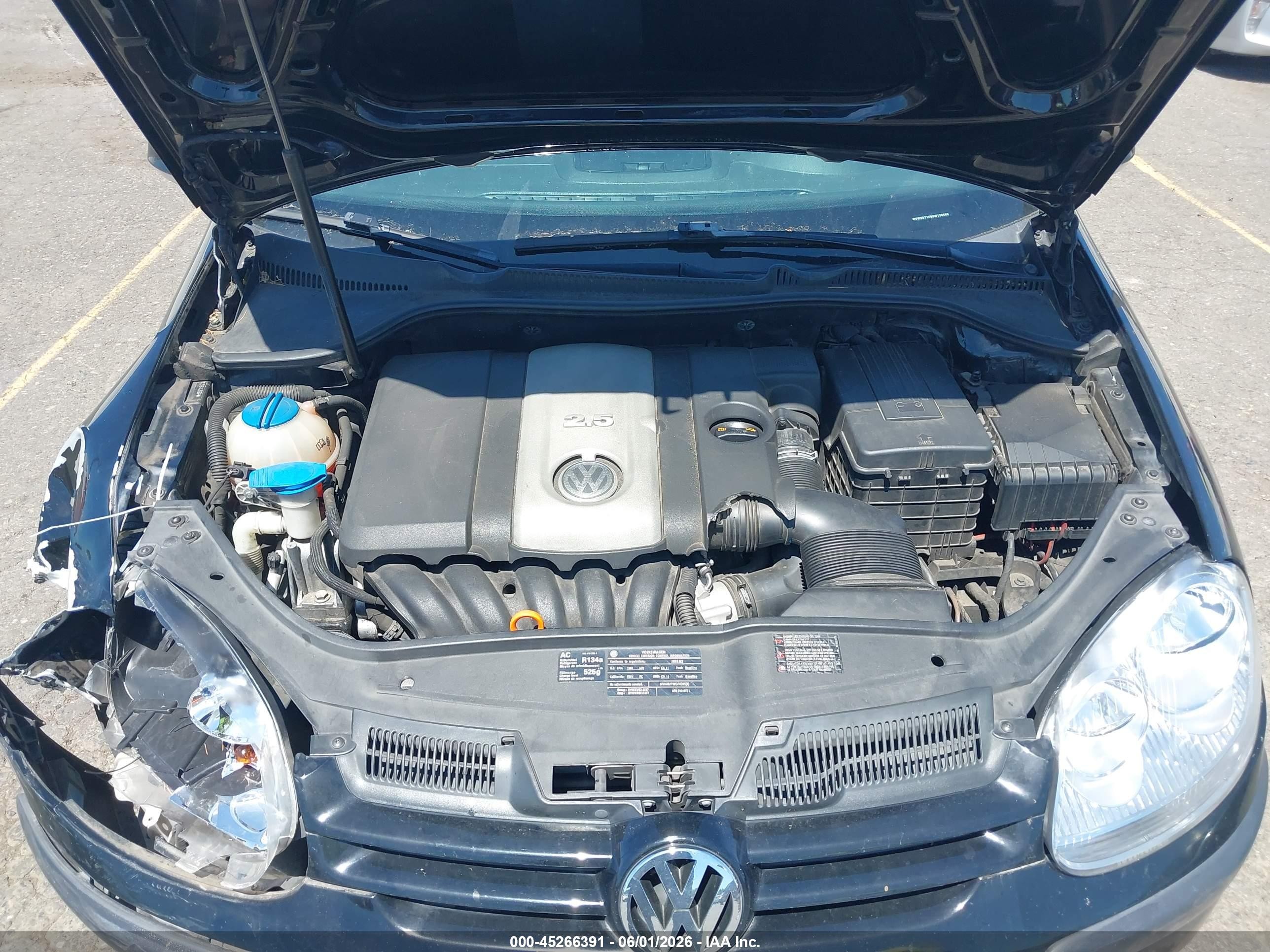 2009 Volkswagen Rabbit S Black vin: WVWBB71K99W136486