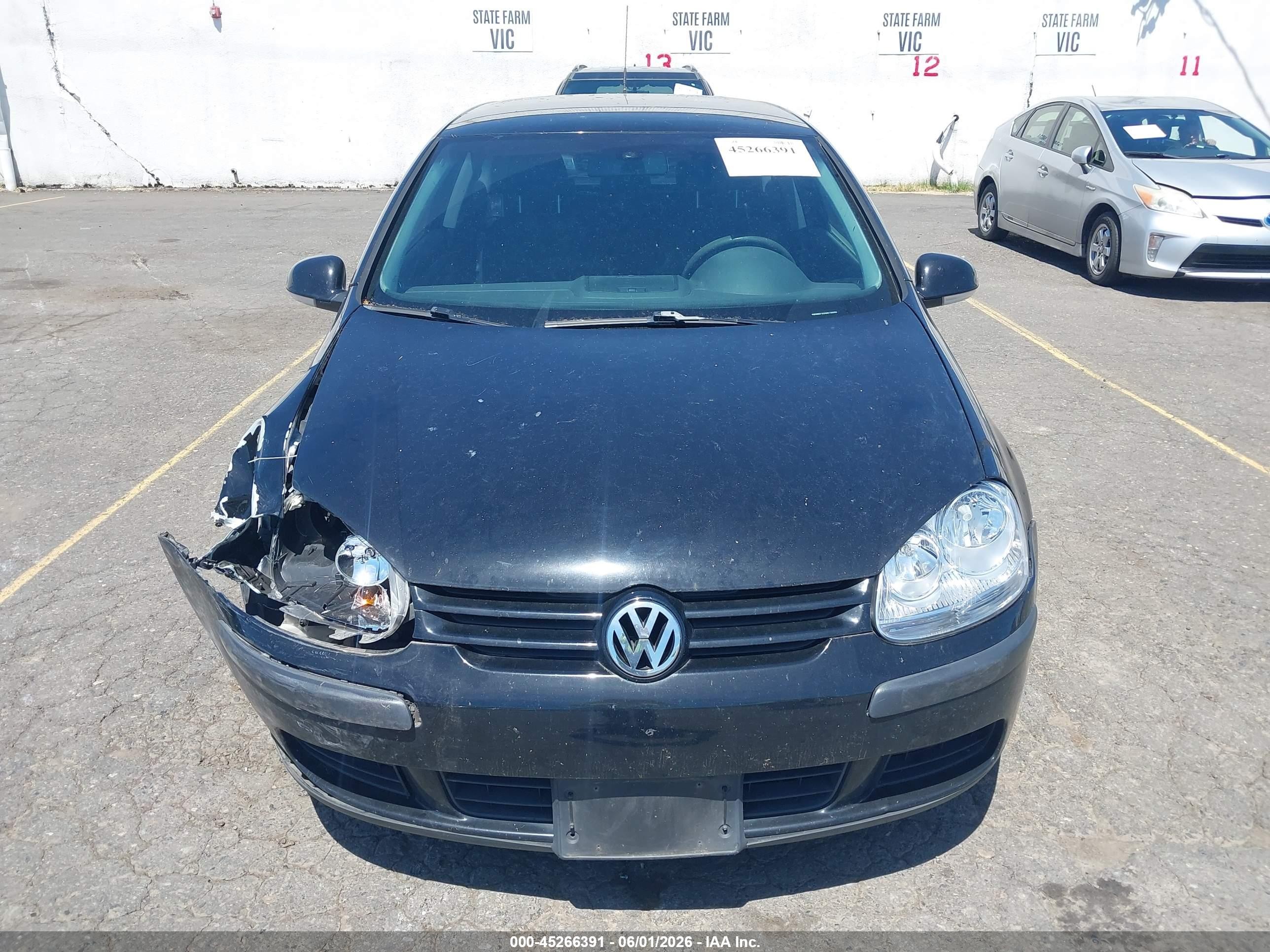 2009 Volkswagen Rabbit S Black vin: WVWBB71K99W136486