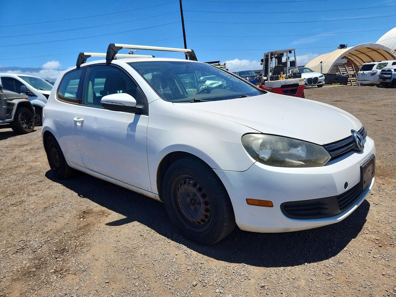 2010 Volkswagen Golf White vin: WVWBB7AJ0AW152927
