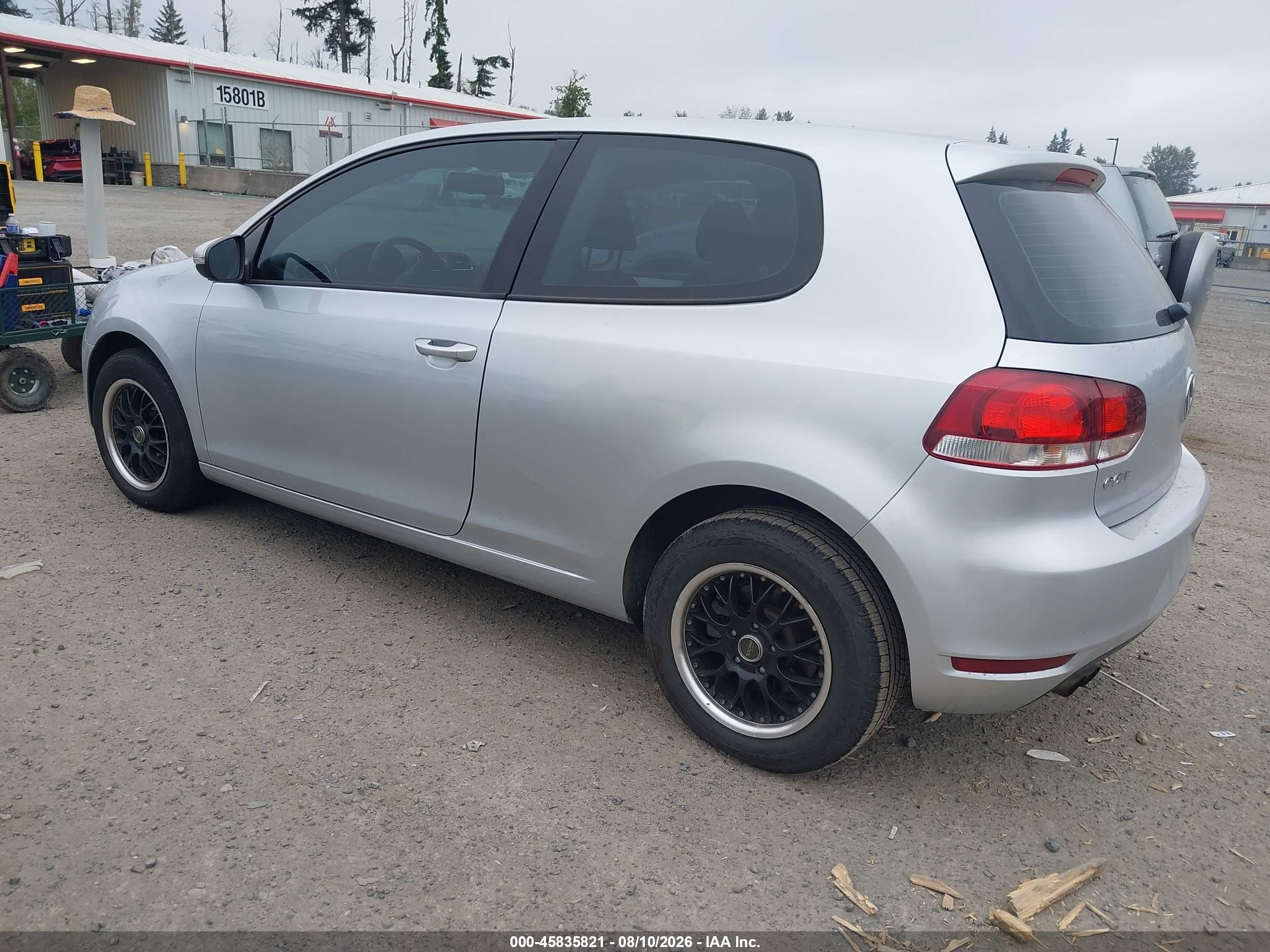 2013 Volkswagen Golf 2.5l 2-door Silver vin: WVWBB7AJ5DW062483