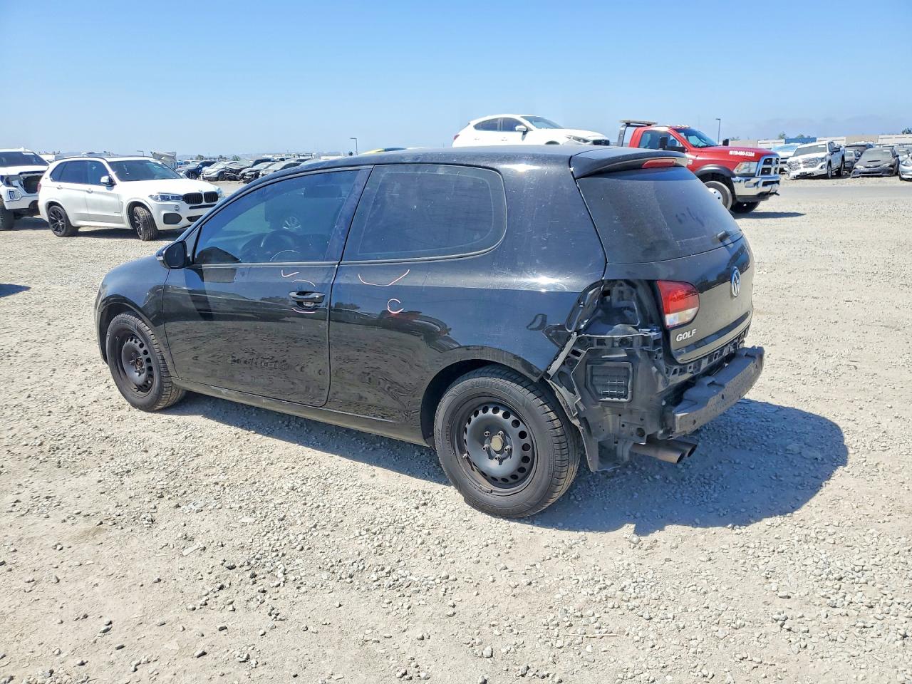 2010 Volkswagen Golf Черный vin: WVWBB7AJ6AW189819