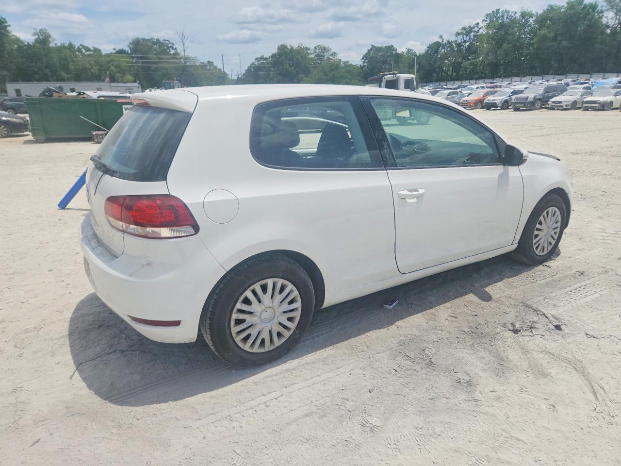 2013 Volkswagen Golf Белый vin: WVWBB7AJ7DW005394