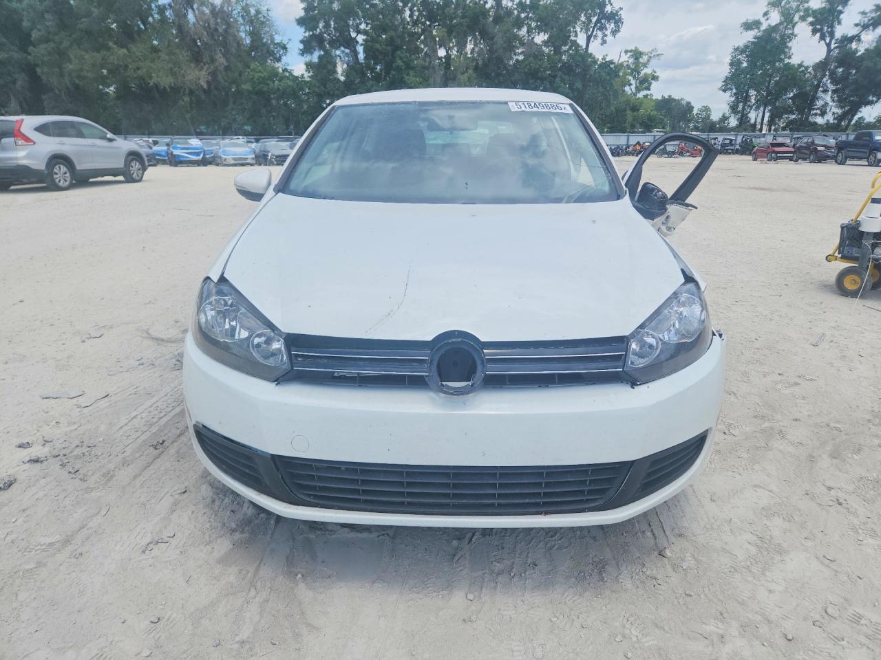 2013 Volkswagen Golf Белый vin: WVWBB7AJ7DW005394