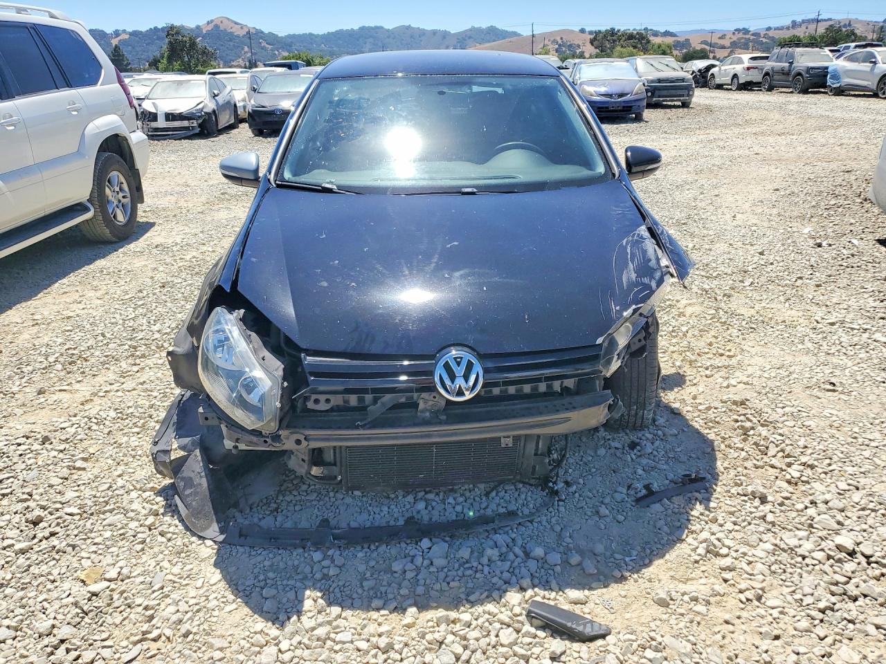 2013 Volkswagen Golf Black vin: WVWBB7AJ7DW129326