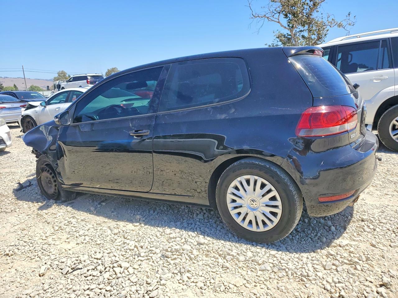 2013 Volkswagen Golf Black vin: WVWBB7AJ7DW129326