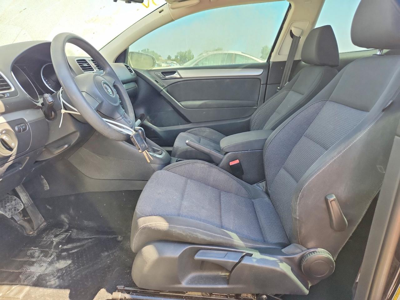 2013 Volkswagen Golf Black vin: WVWBB7AJ7DW129326