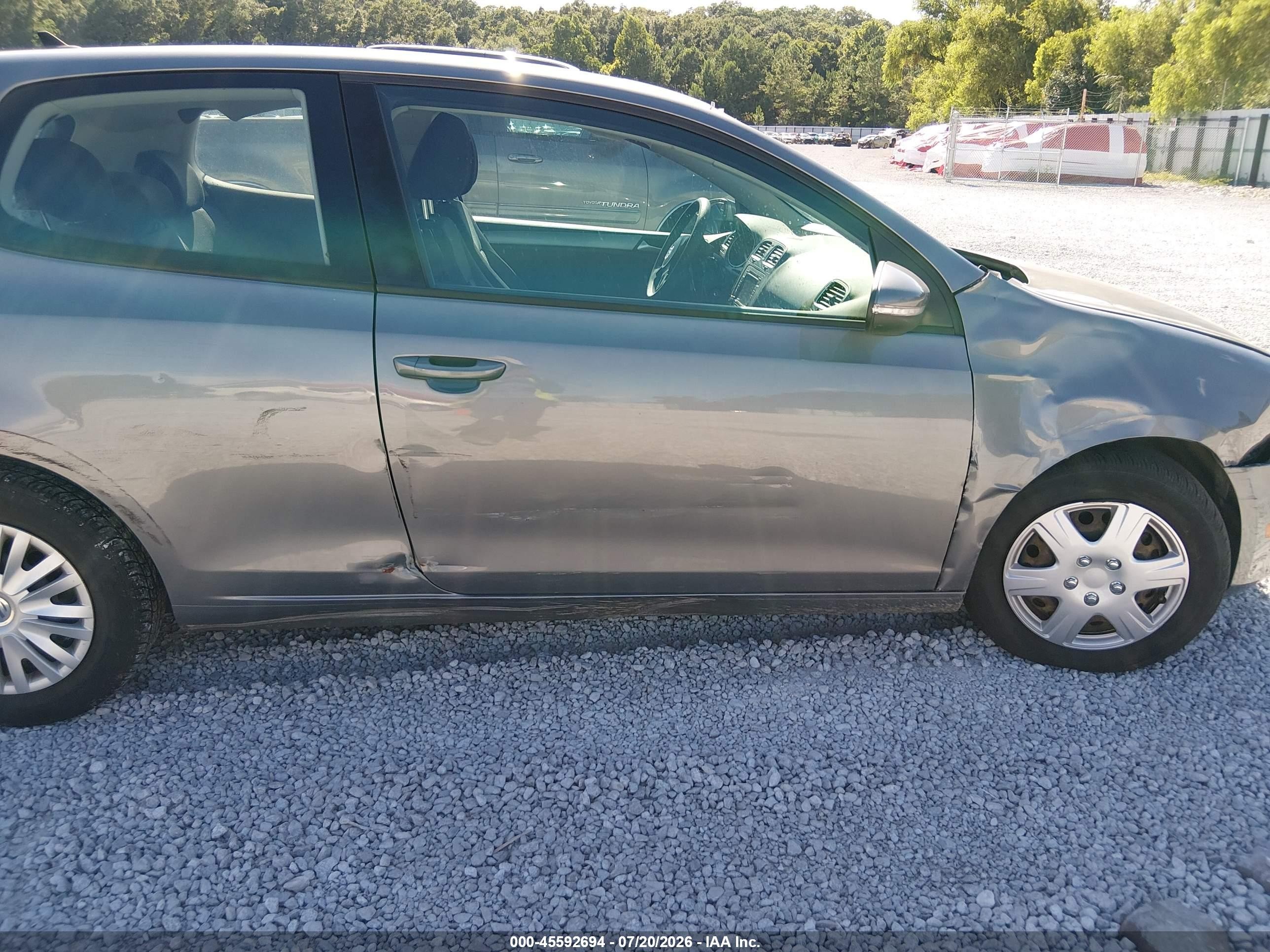 2012 Volkswagen Golf 2.5l 2-door Gray vin: WVWBB7AJ9CW276715