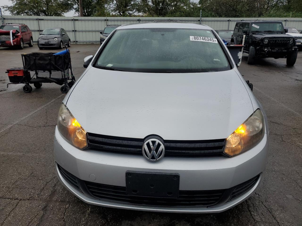 2010 Volkswagen Golf Серебряный vin: WVWBB7AJXAW301733