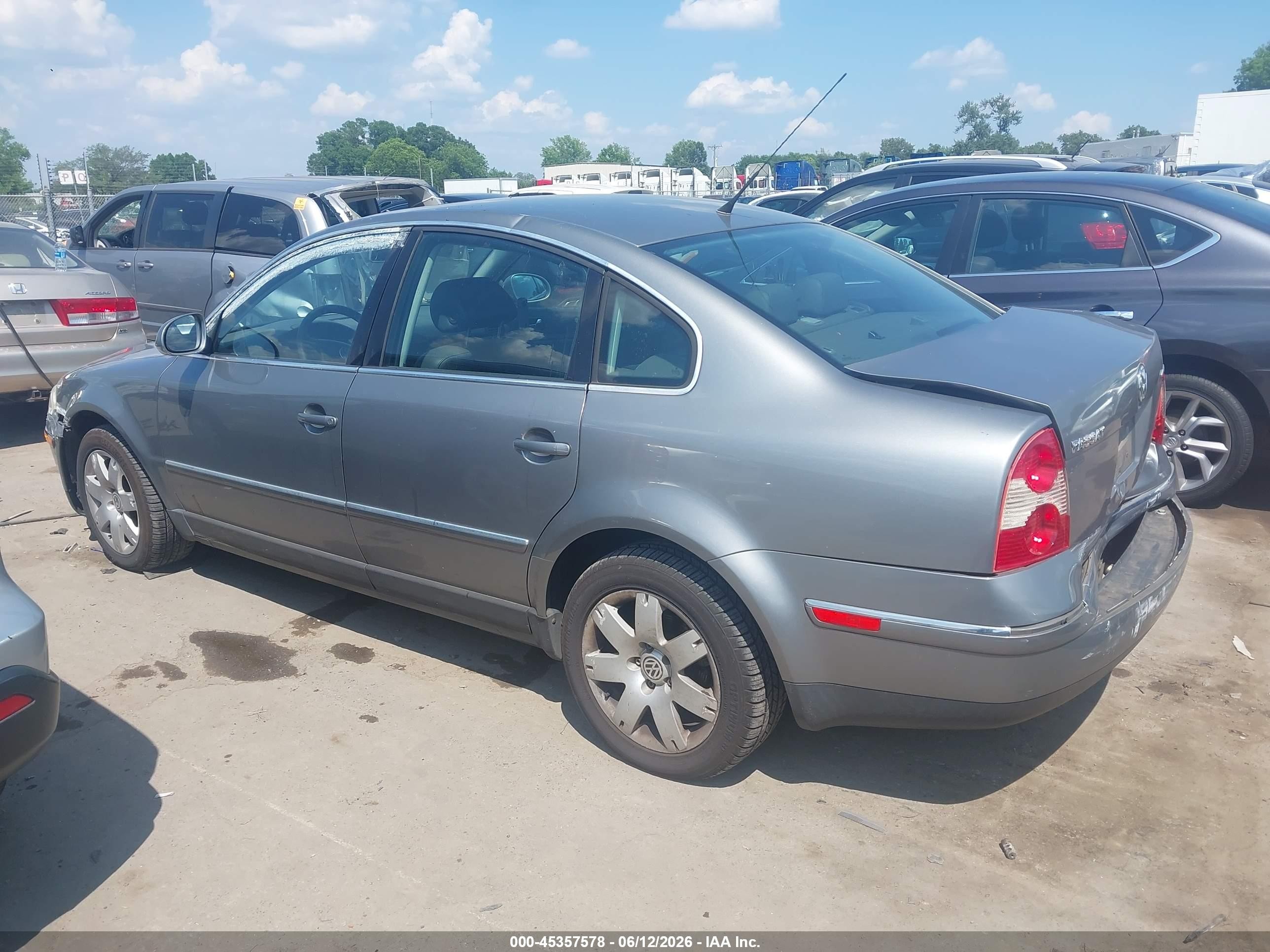 2005 Volkswagen Passat Gls Gray vin: WVWBD63B05P029459