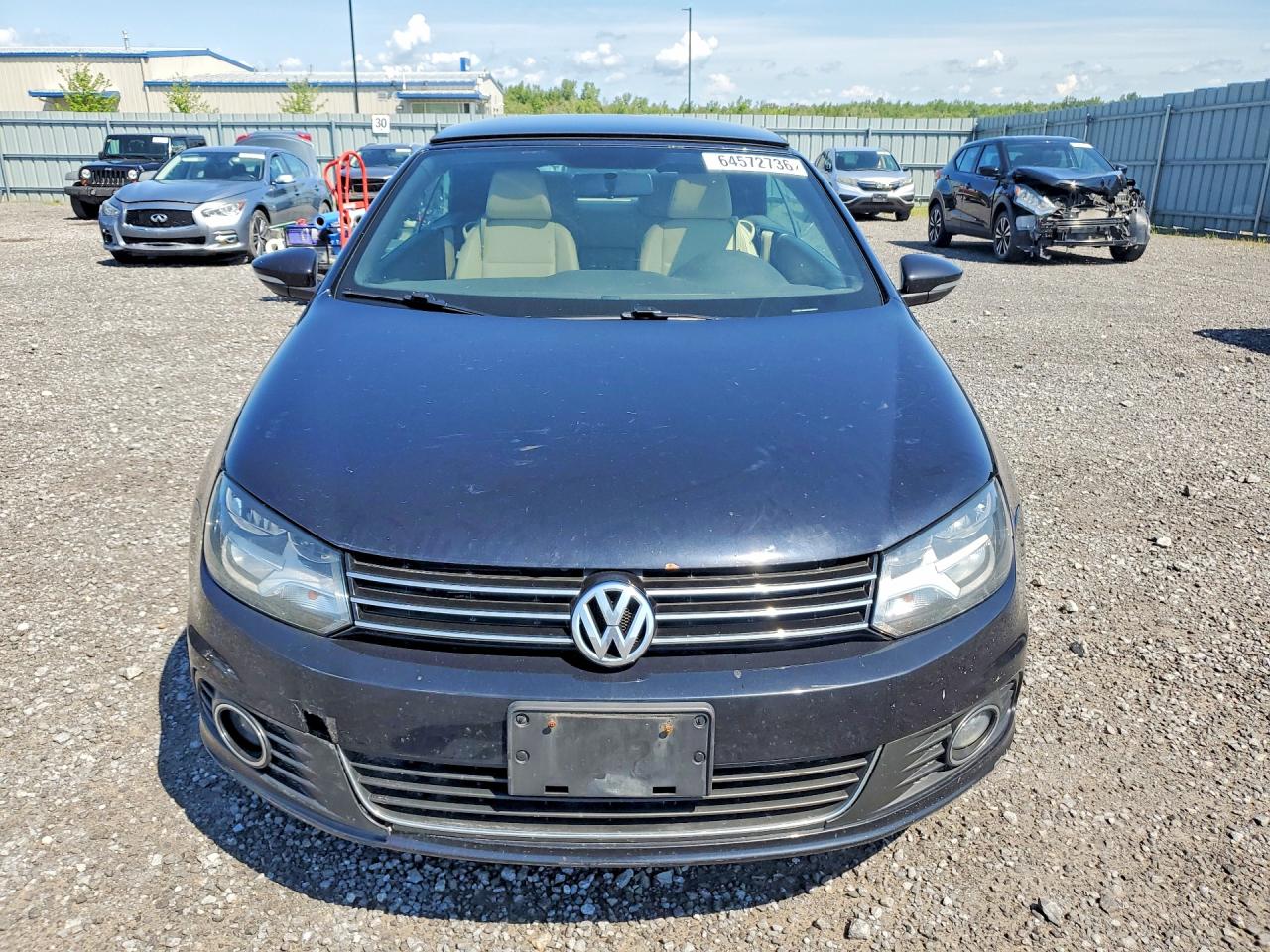2012 Volkswagen Eos Black vin: WVWBD7AH4CV000634