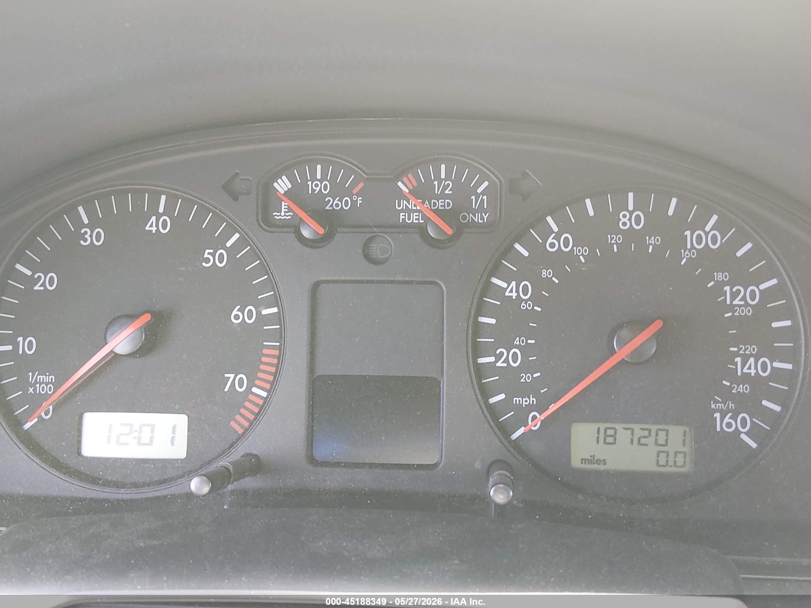 2001 Volkswagen Passat Glx Silver vin: WVWBH63B01P009419
