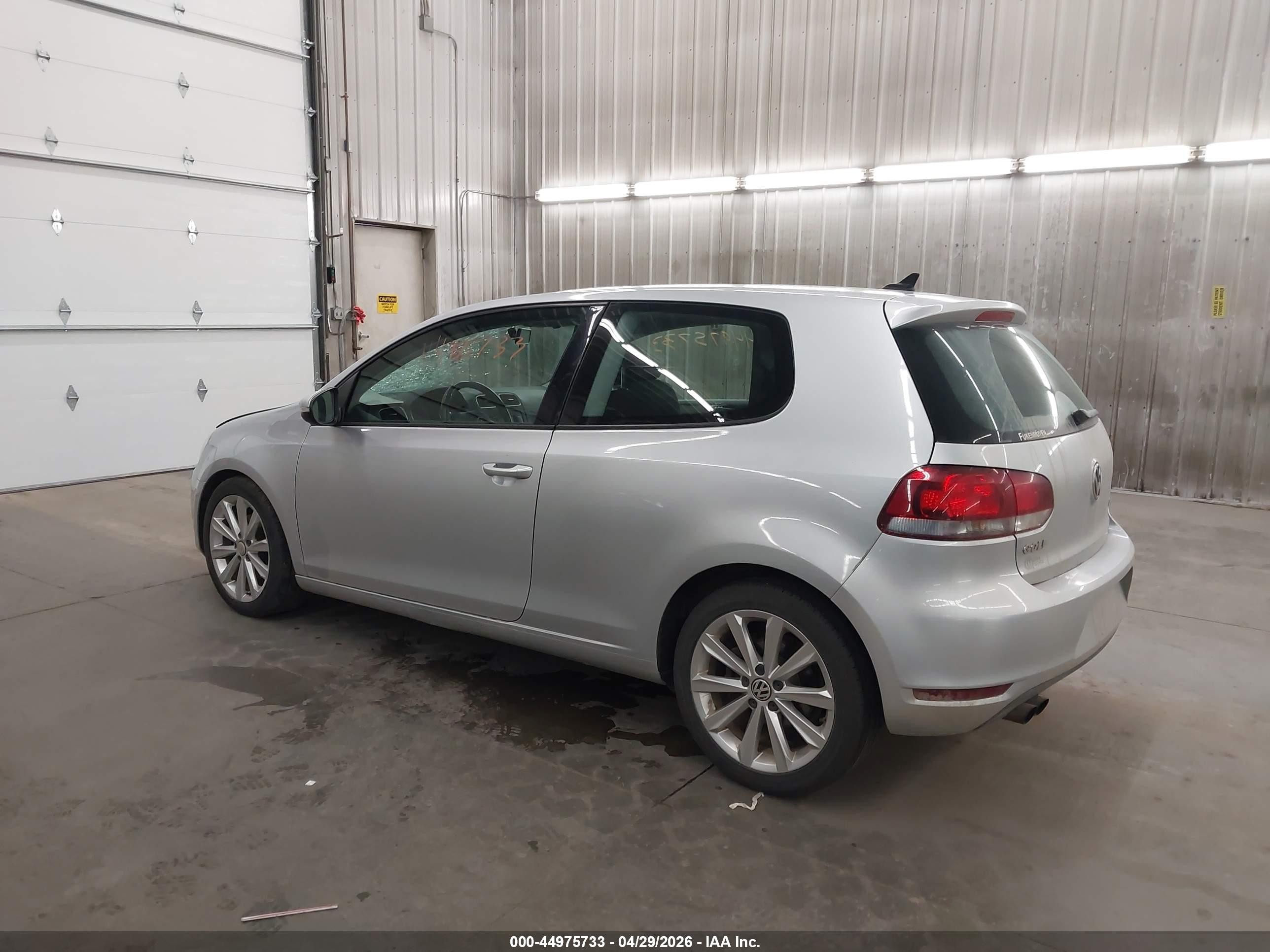 2012 Volkswagen Golf Tdi 2-door Silver vin: WVWBM7AJ7CW204731