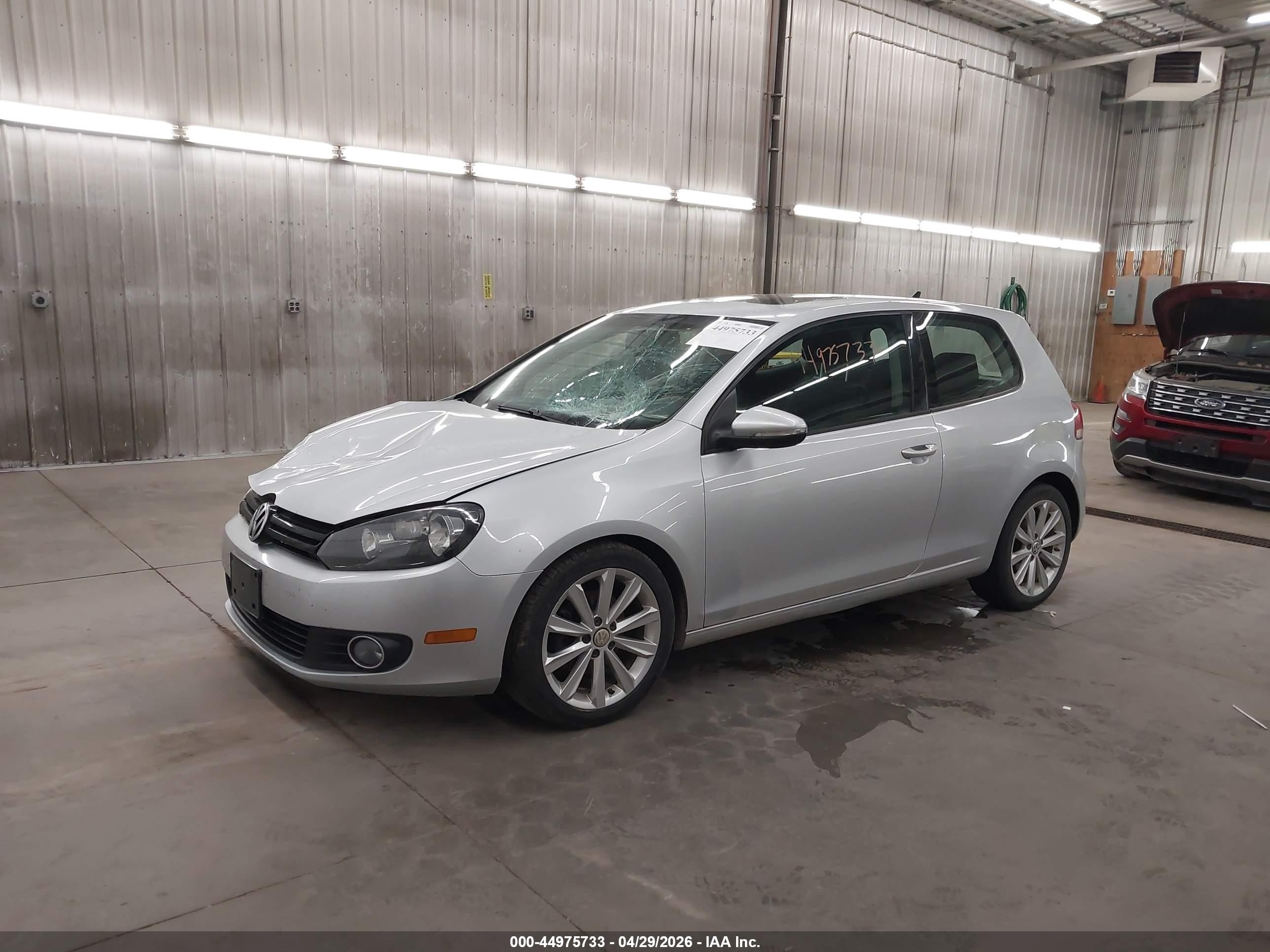 2012 Volkswagen Golf Tdi 2-door Silver vin: WVWBM7AJ7CW204731