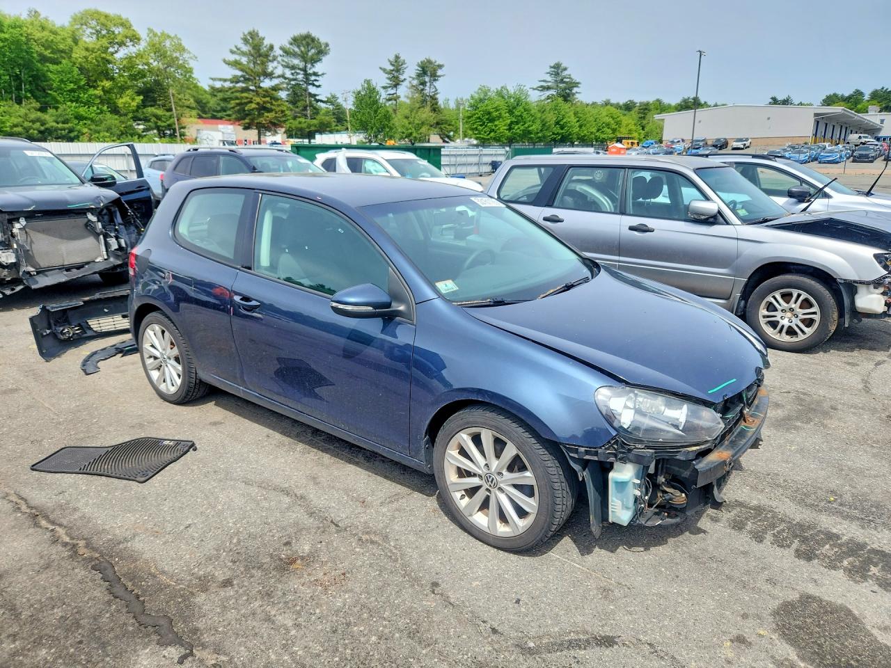 2013 Volkswagen Golf Синий vin: WVWBM7AJXDW045074