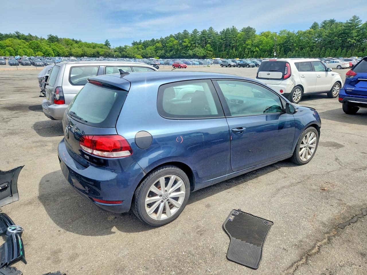 2013 Volkswagen Golf Синий vin: WVWBM7AJXDW045074