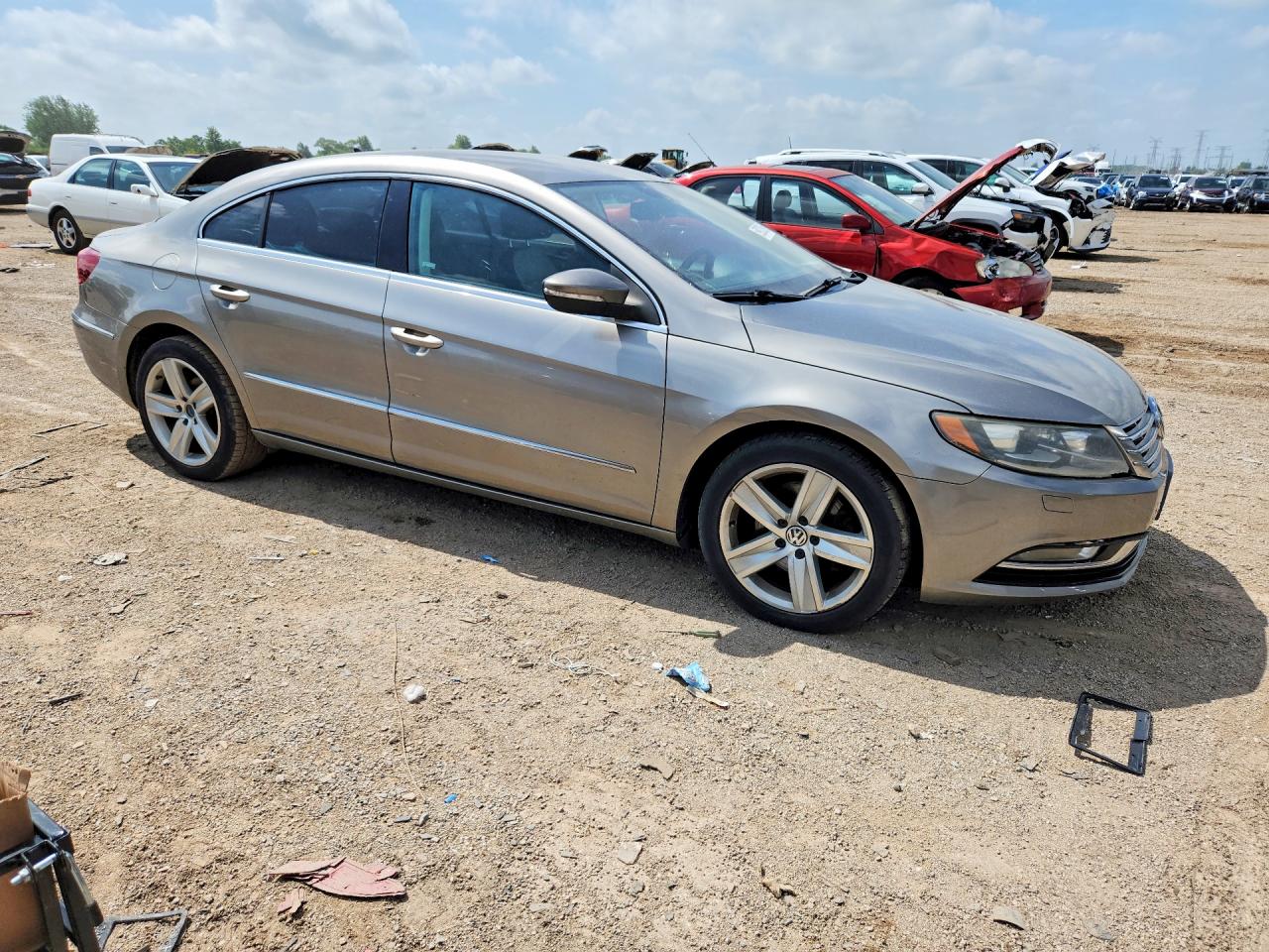 2014 Volkswagen Cc Sport Gray vin: WVWBN7AN0EE507827
