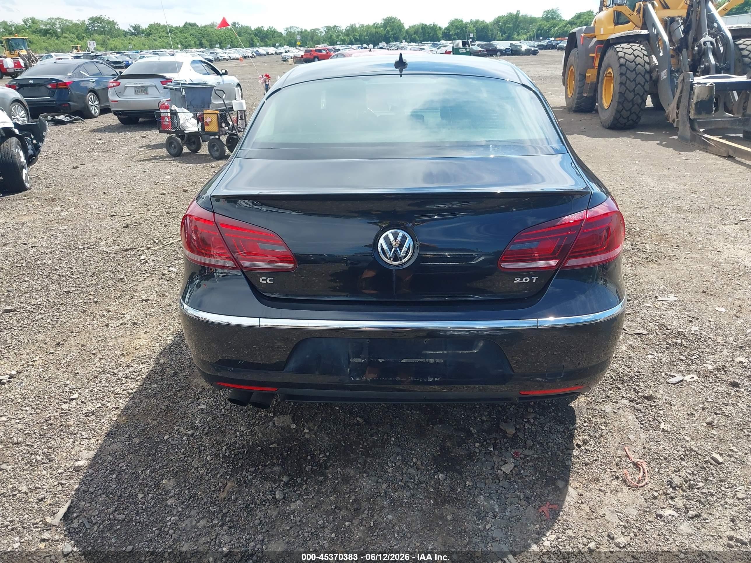 2015 Volkswagen Cc 2.0t R-line Black vin: WVWBN7AN1FE801237