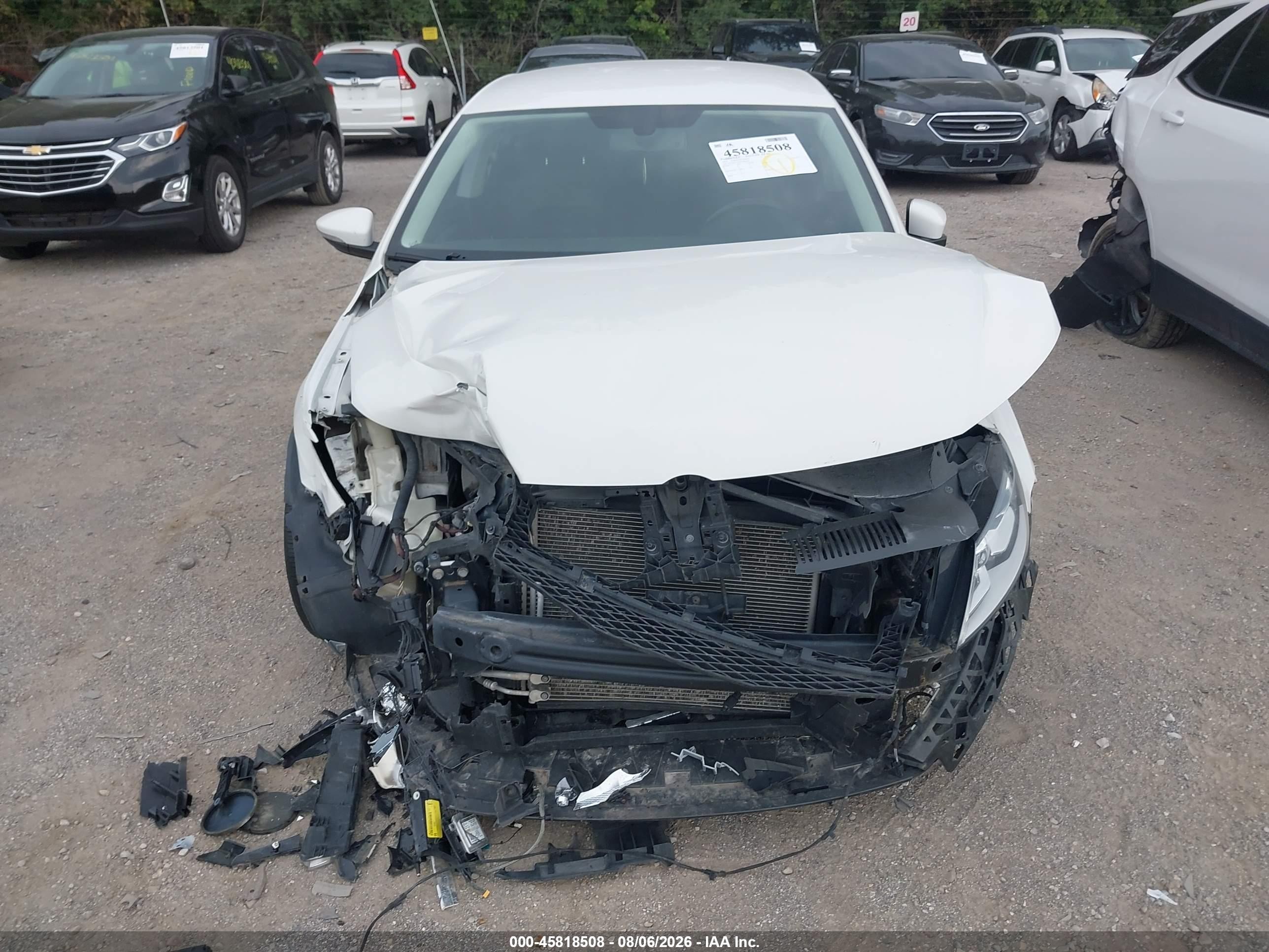 2015 Volkswagen Cc 2.0t Sport White vin: WVWBN7AN3FE809050