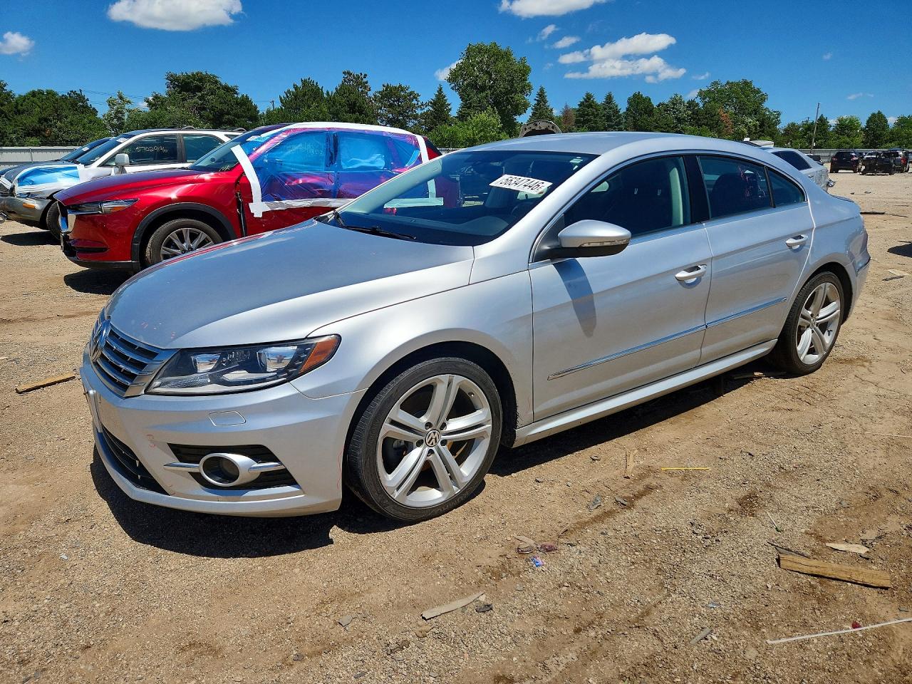 2014 Volkswagen Cc Sport Silver vin: WVWBN7AN4EE527918