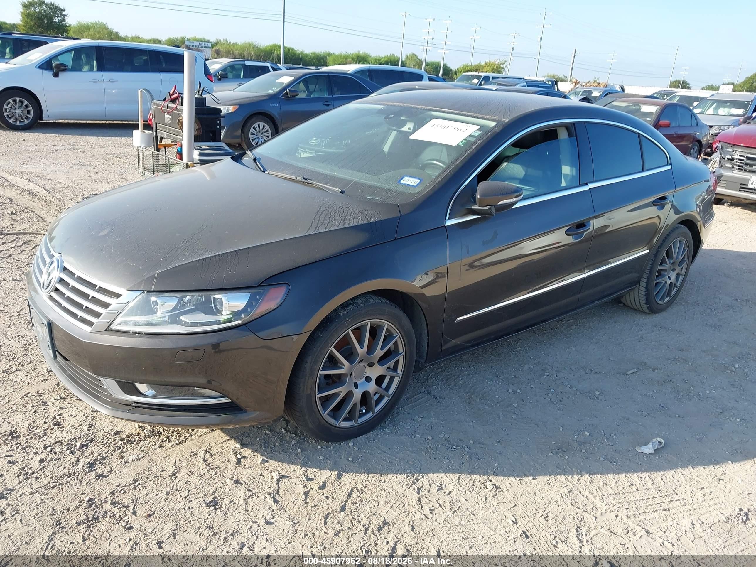 2014 Volkswagen Cc 2.0t Sport Black vin: WVWBN7AN5EE505295
