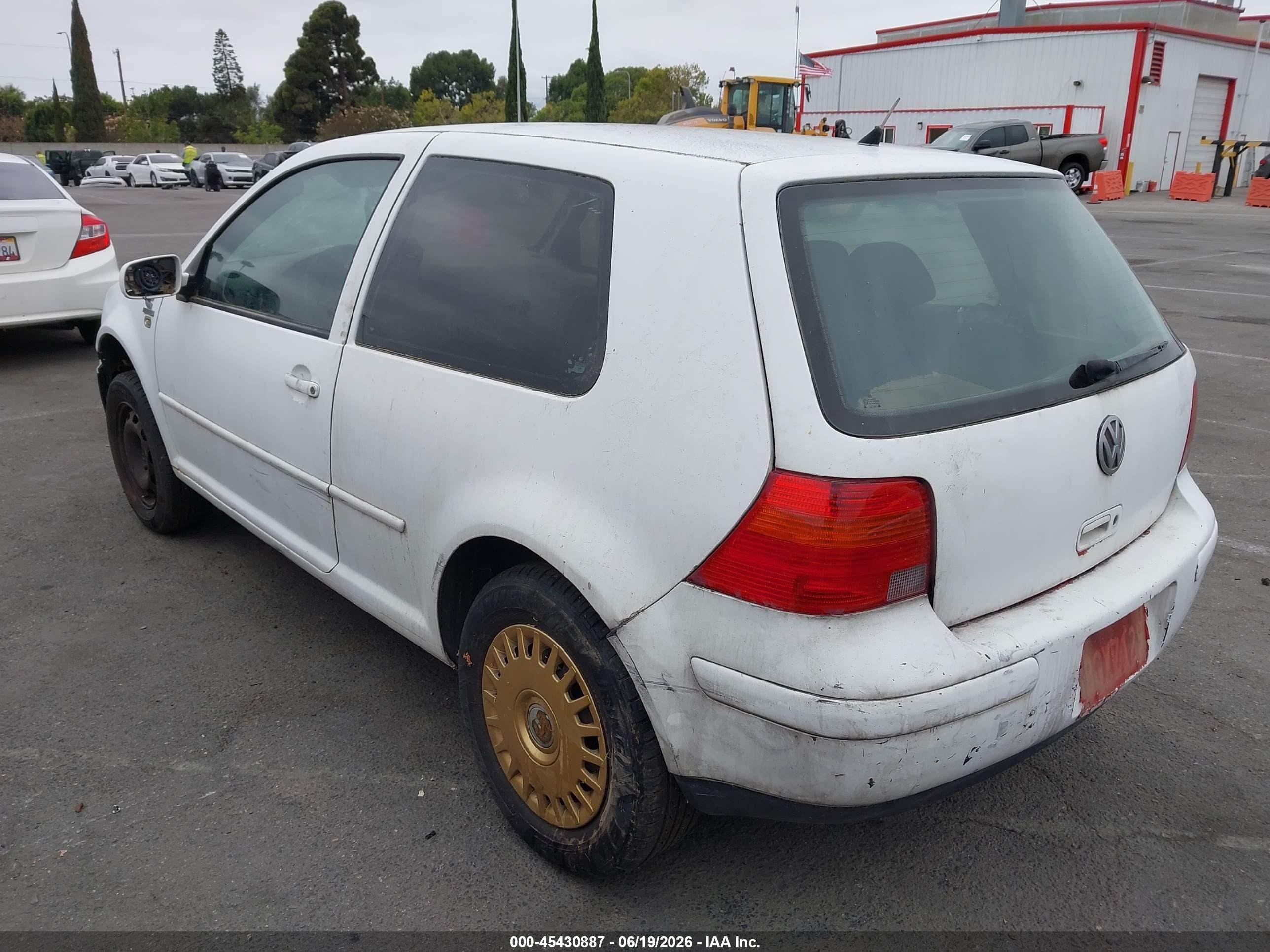 2001 Volkswagen Golf Gl Tdi White vin: WVWBP21J41W067660