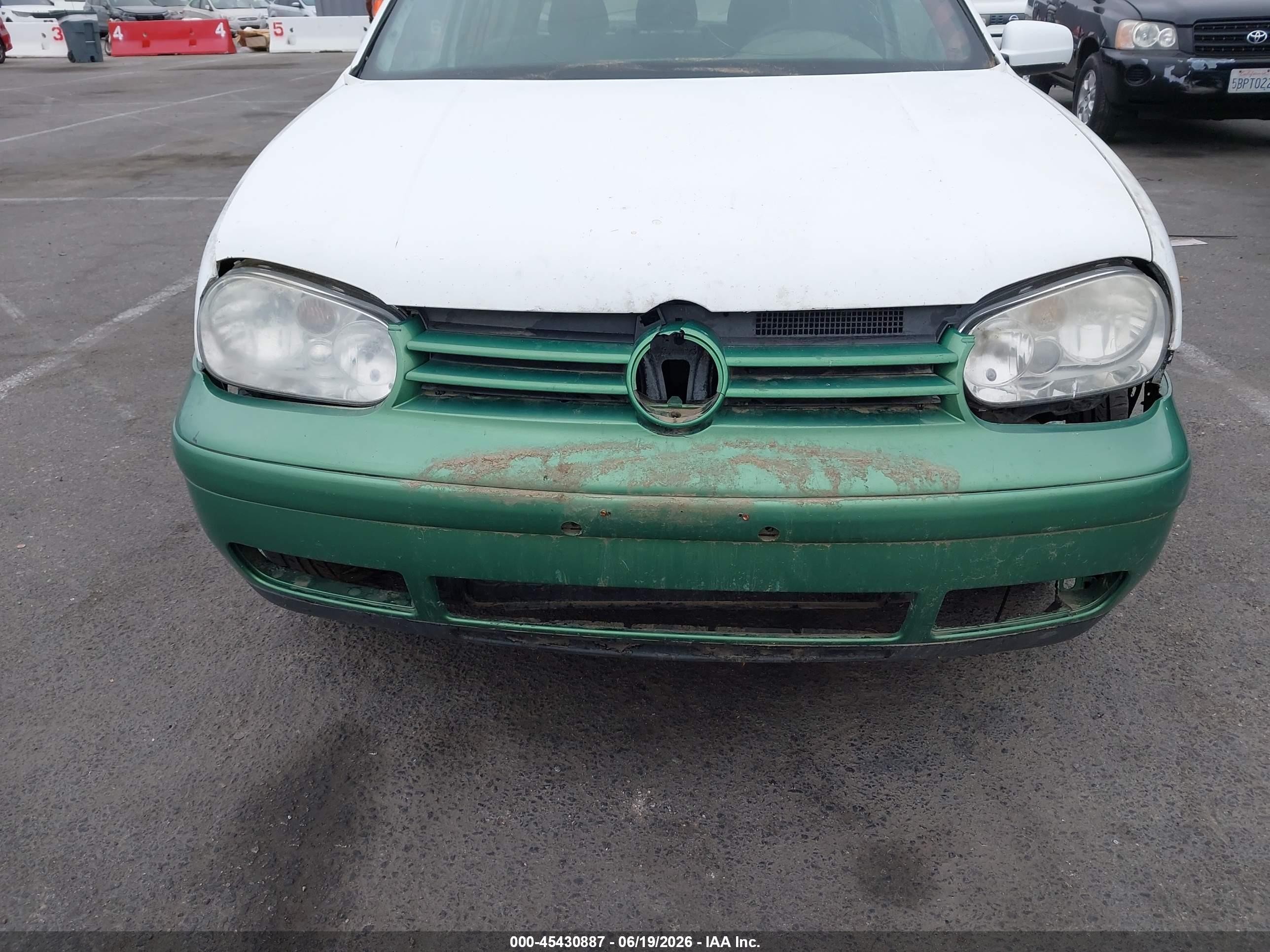 2001 Volkswagen Golf Gl Tdi White vin: WVWBP21J41W067660
