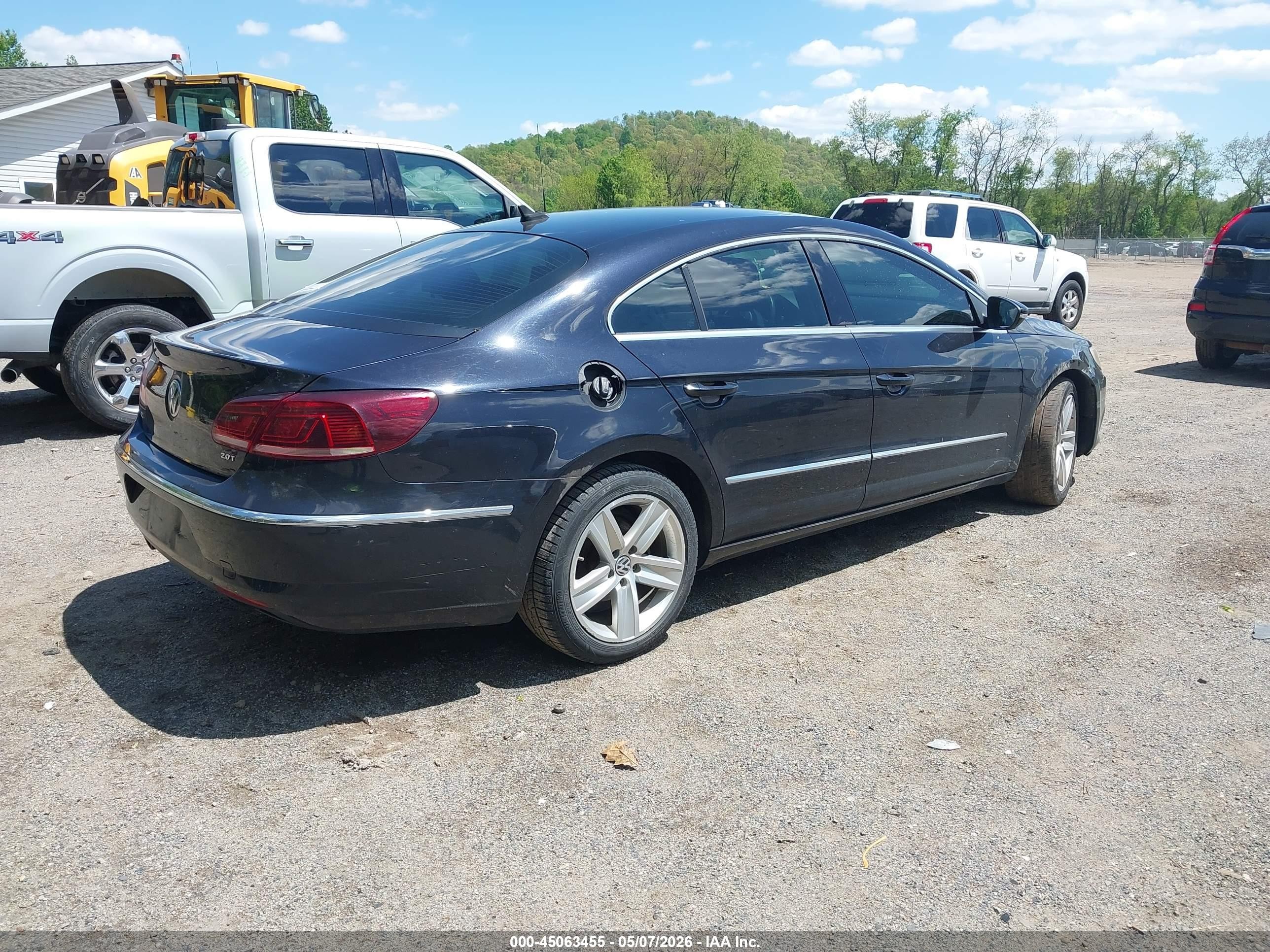 2013 Volkswagen Cc 2.0t Sport Black vin: WVWBP7AN0DE526256