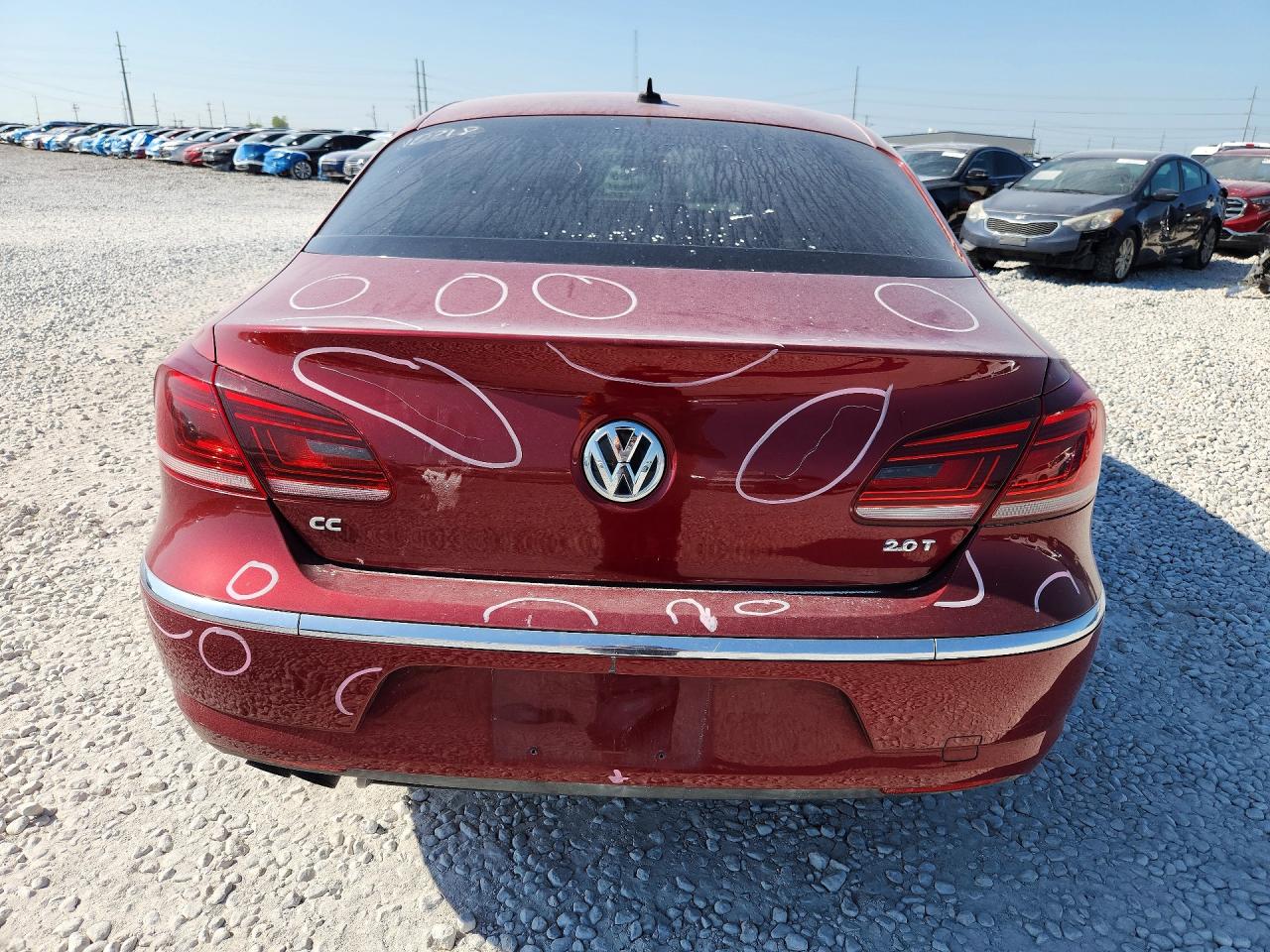 2014 Volkswagen Cc Sport Red vin: WVWBP7AN0EE528543