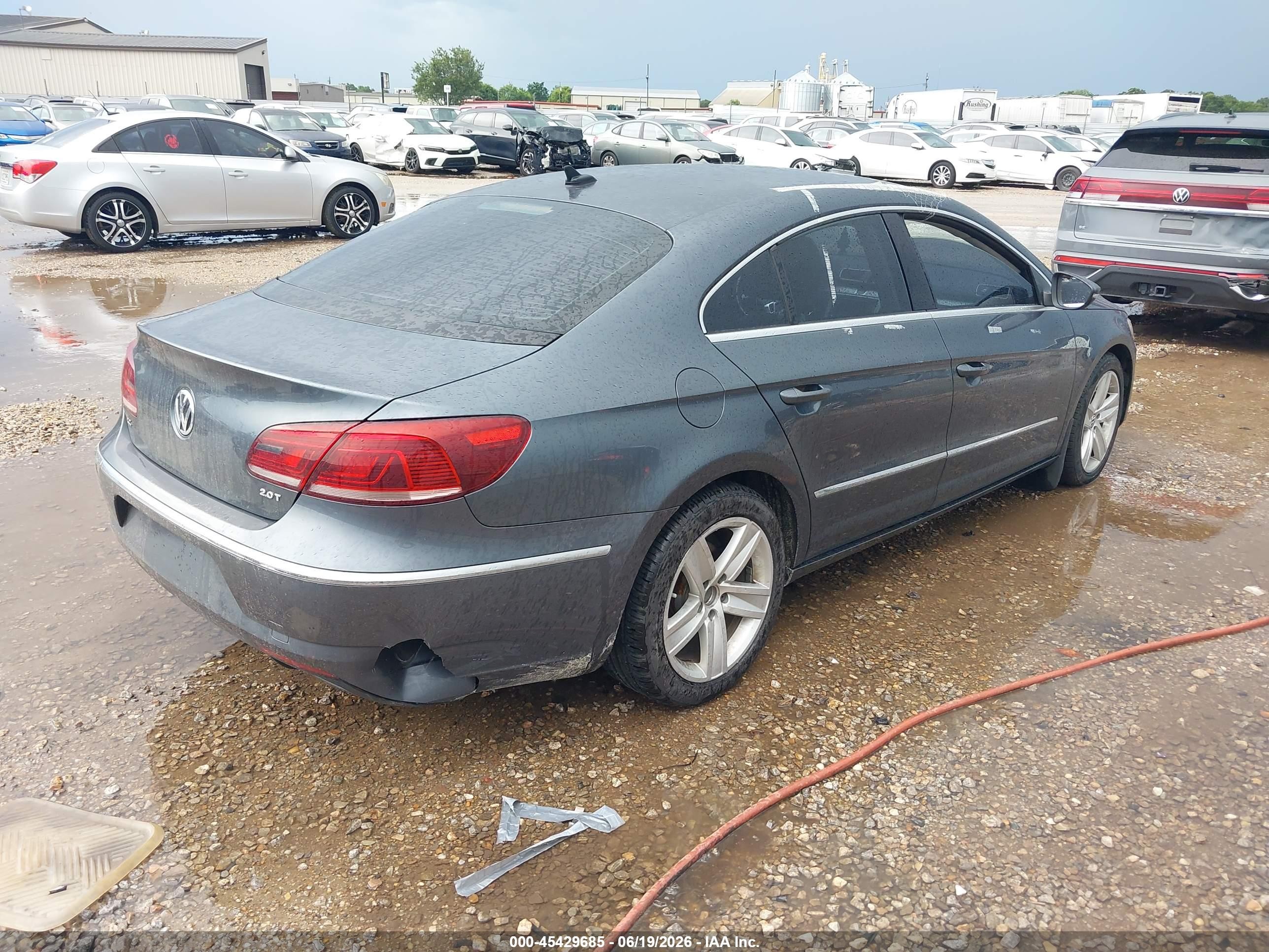 2015 Volkswagen Cc 2.0t Sport Gray vin: WVWBP7AN0FE813292
