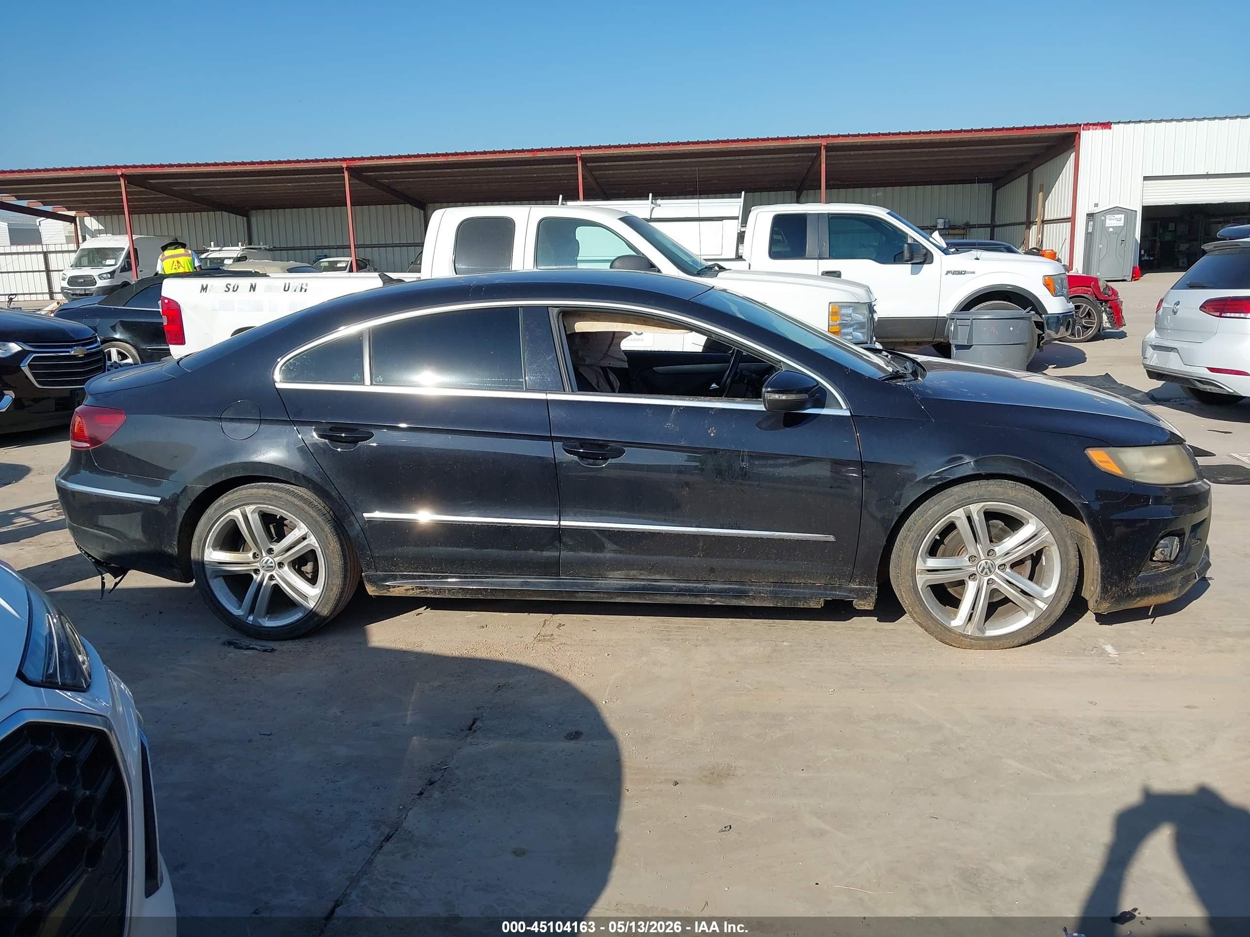 2014 Volkswagen Cc 2.0t R-line Black vin: WVWBP7AN1EE501433
