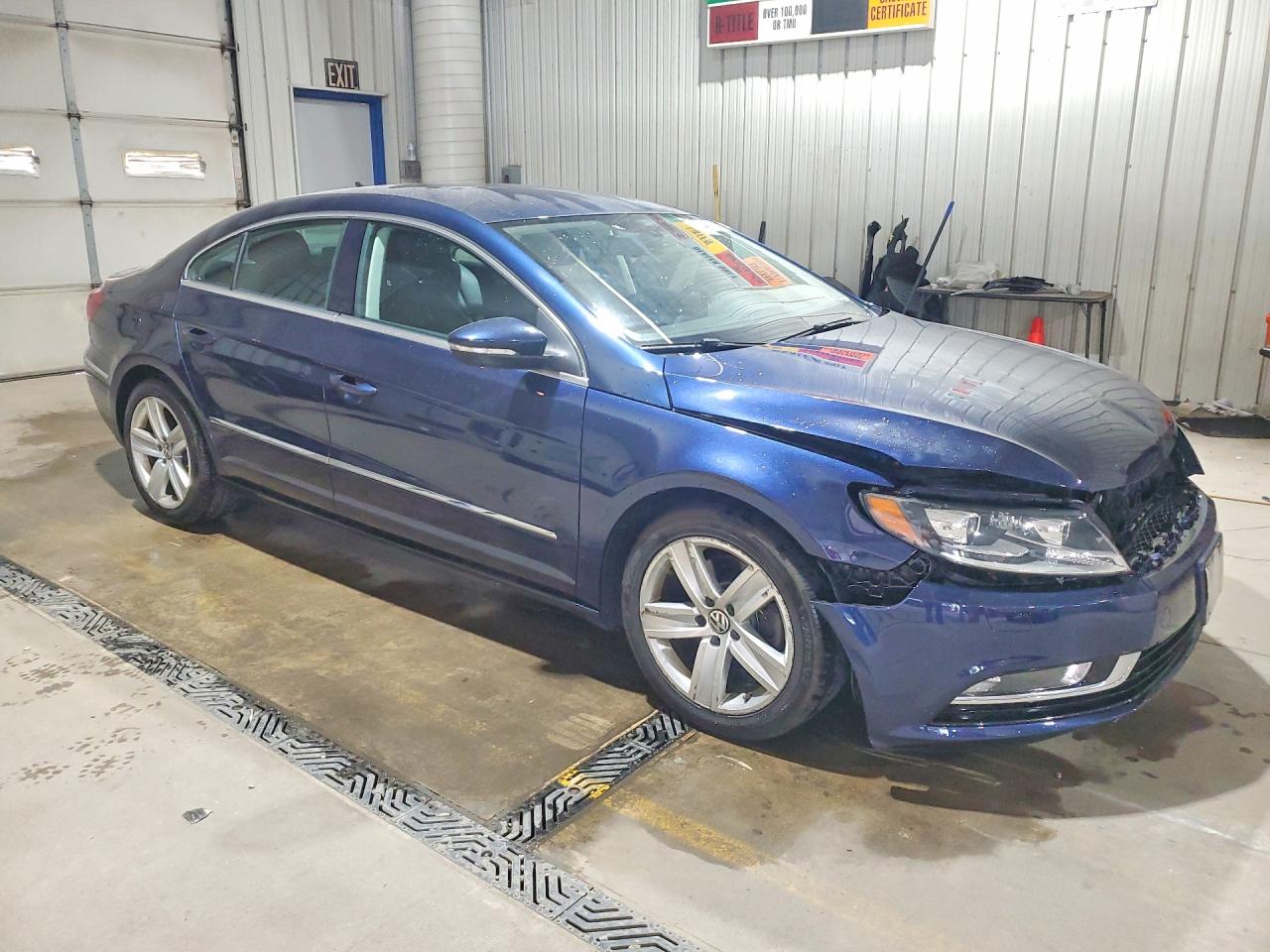 2014 Volkswagen Cc Sport Blue vin: WVWBP7AN2EE501649