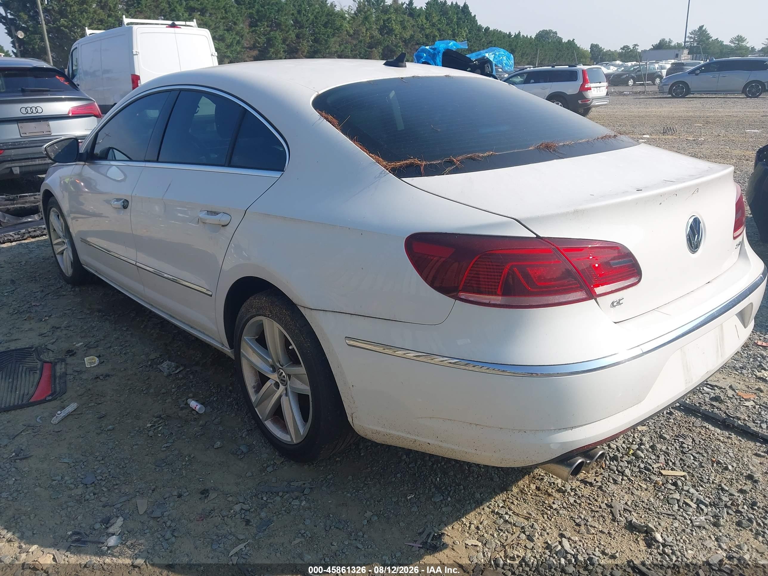 2014 Volkswagen Cc 2.0t Sport White vin: WVWBP7AN2EE522520