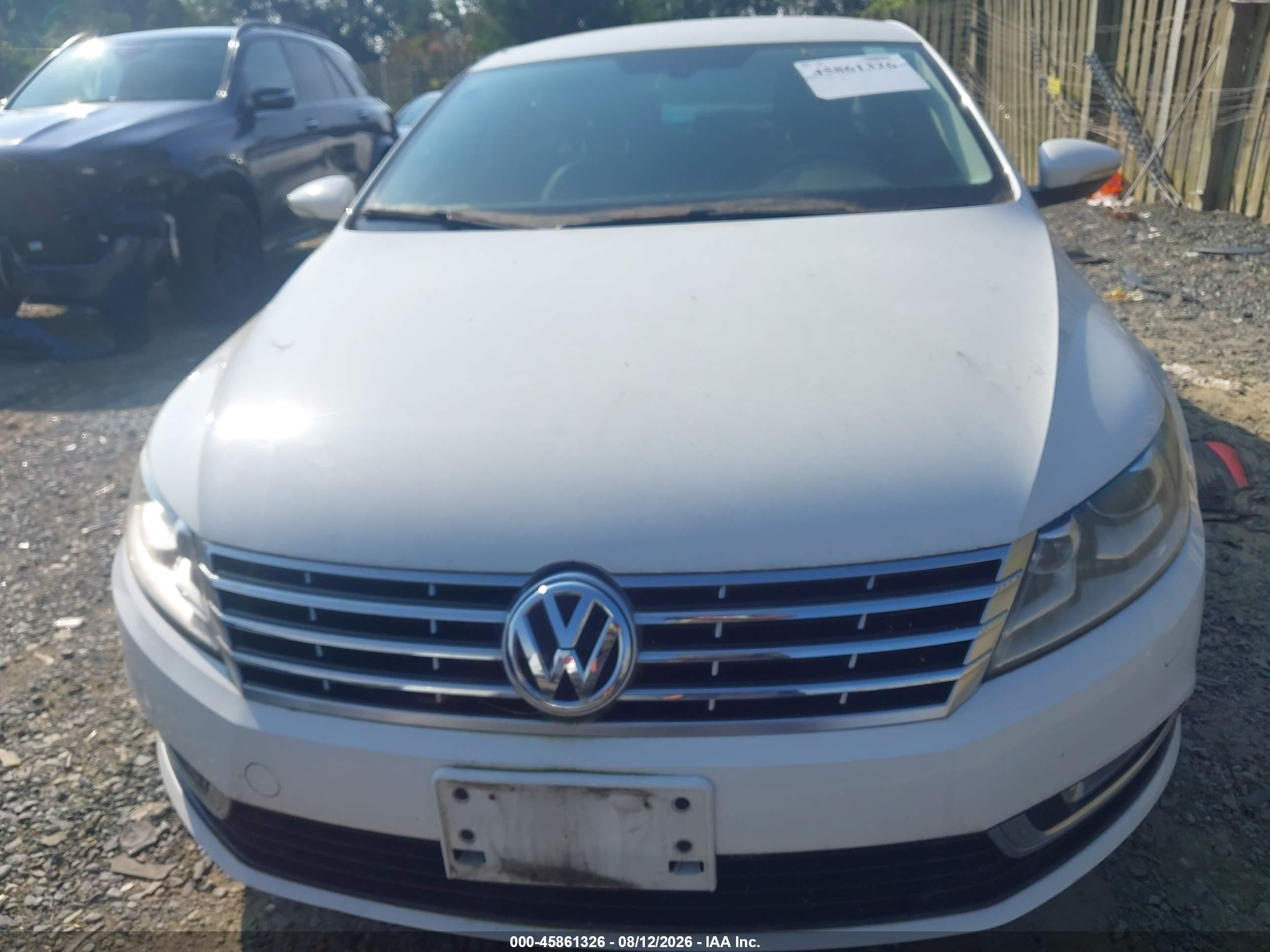 2014 Volkswagen Cc 2.0t Sport White vin: WVWBP7AN2EE522520