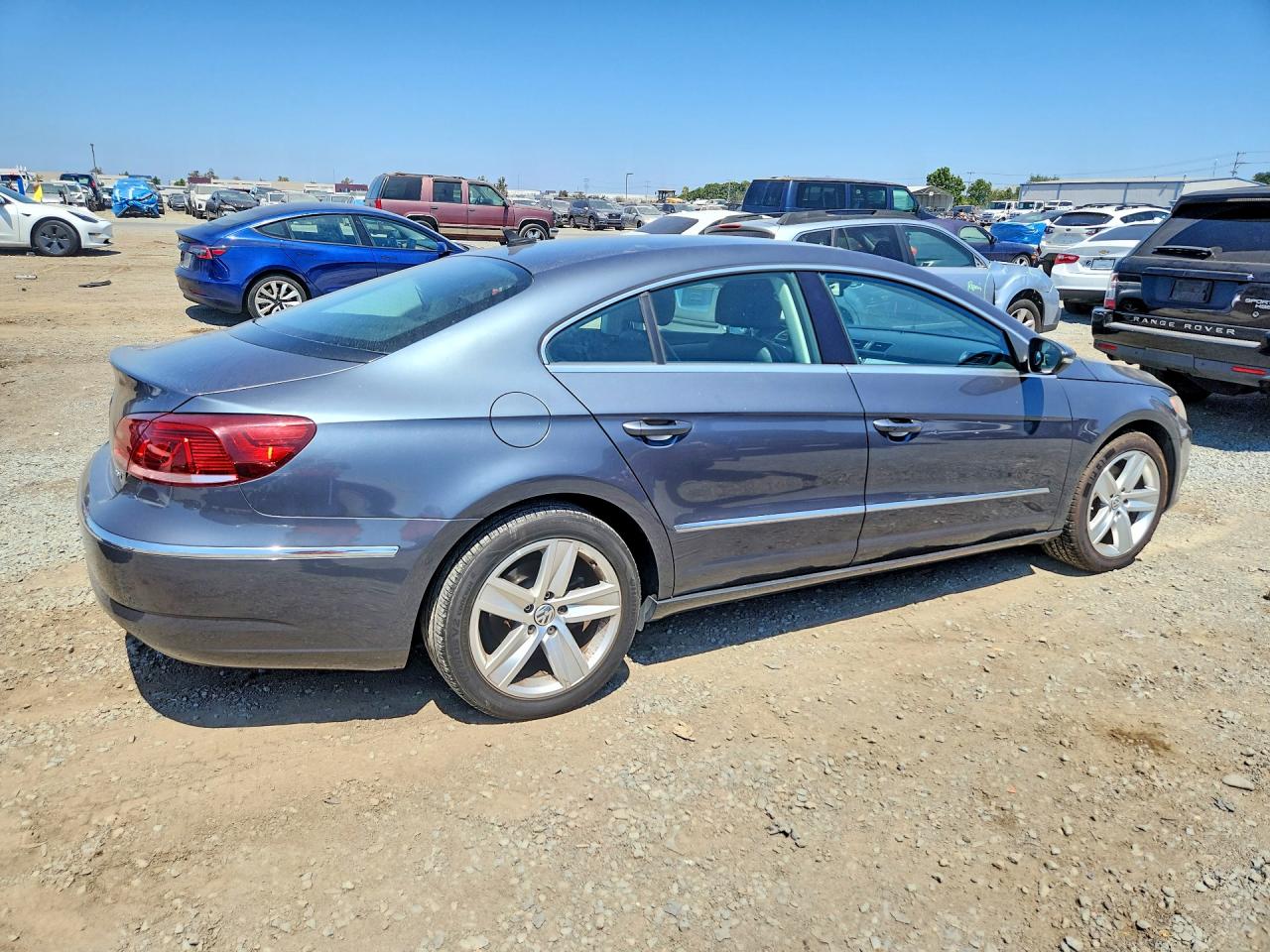 2014 Volkswagen Cc 4d 2.0t Spt Gray vin: WVWBP7AN2EE524607