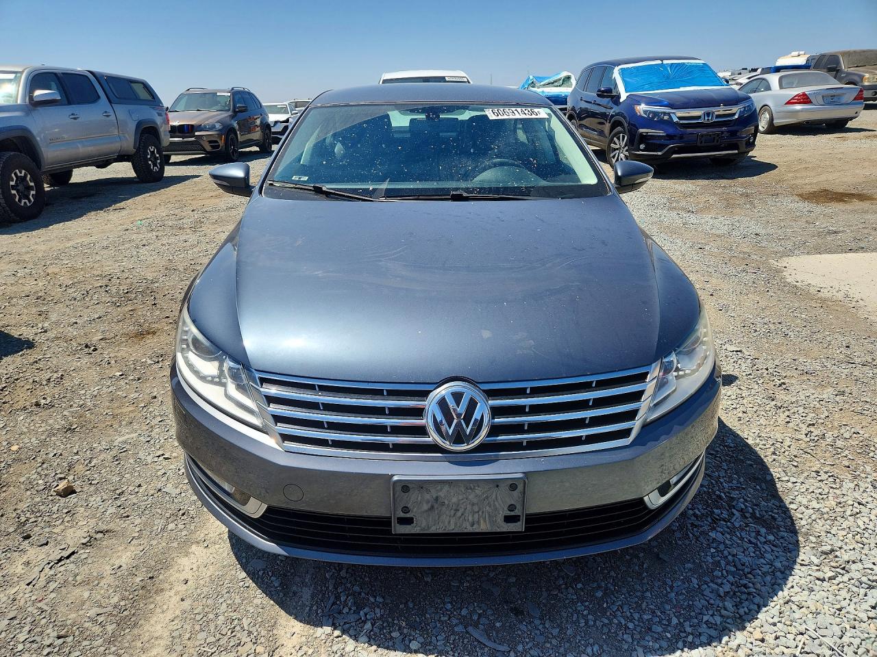 2014 Volkswagen Cc 4d 2.0t Spt Gray vin: WVWBP7AN2EE524607