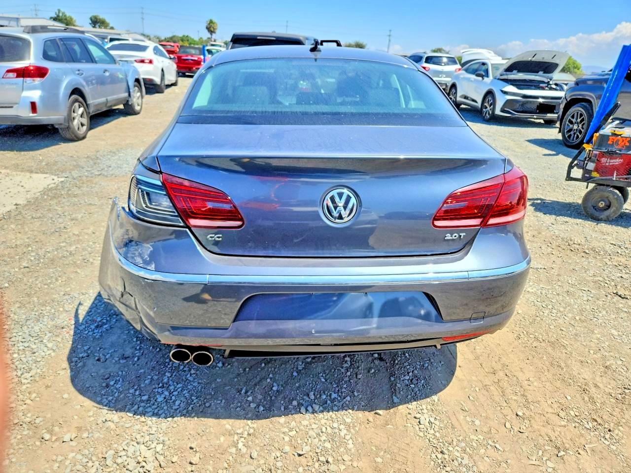 2014 Volkswagen Cc 4d 2.0t Spt Gray vin: WVWBP7AN2EE524607