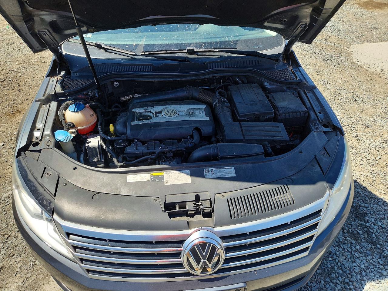 2014 Volkswagen Cc 4d 2.0t Spt Gray vin: WVWBP7AN2EE524607