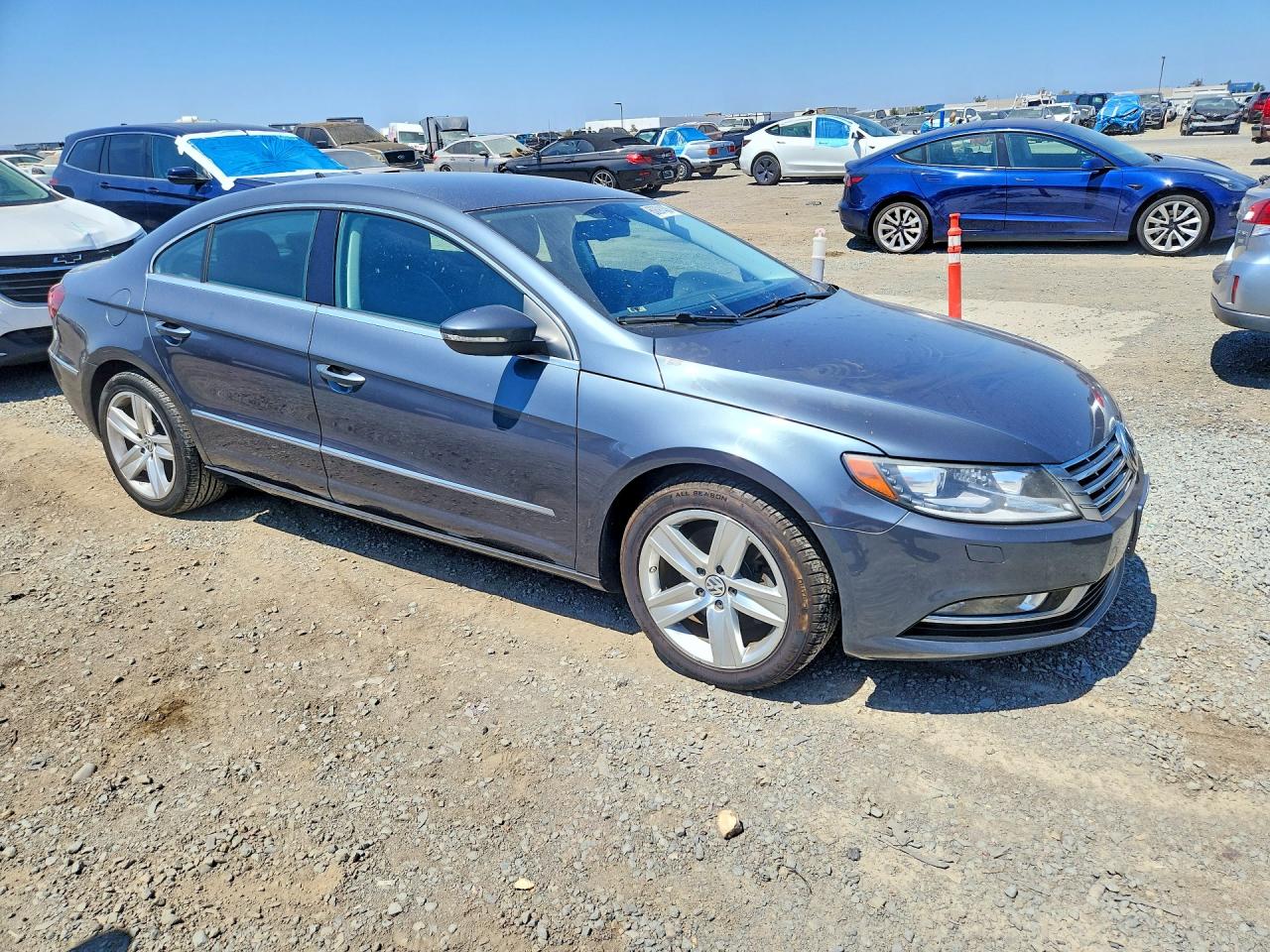 2014 Volkswagen Cc 4d 2.0t Spt Gray vin: WVWBP7AN2EE524607