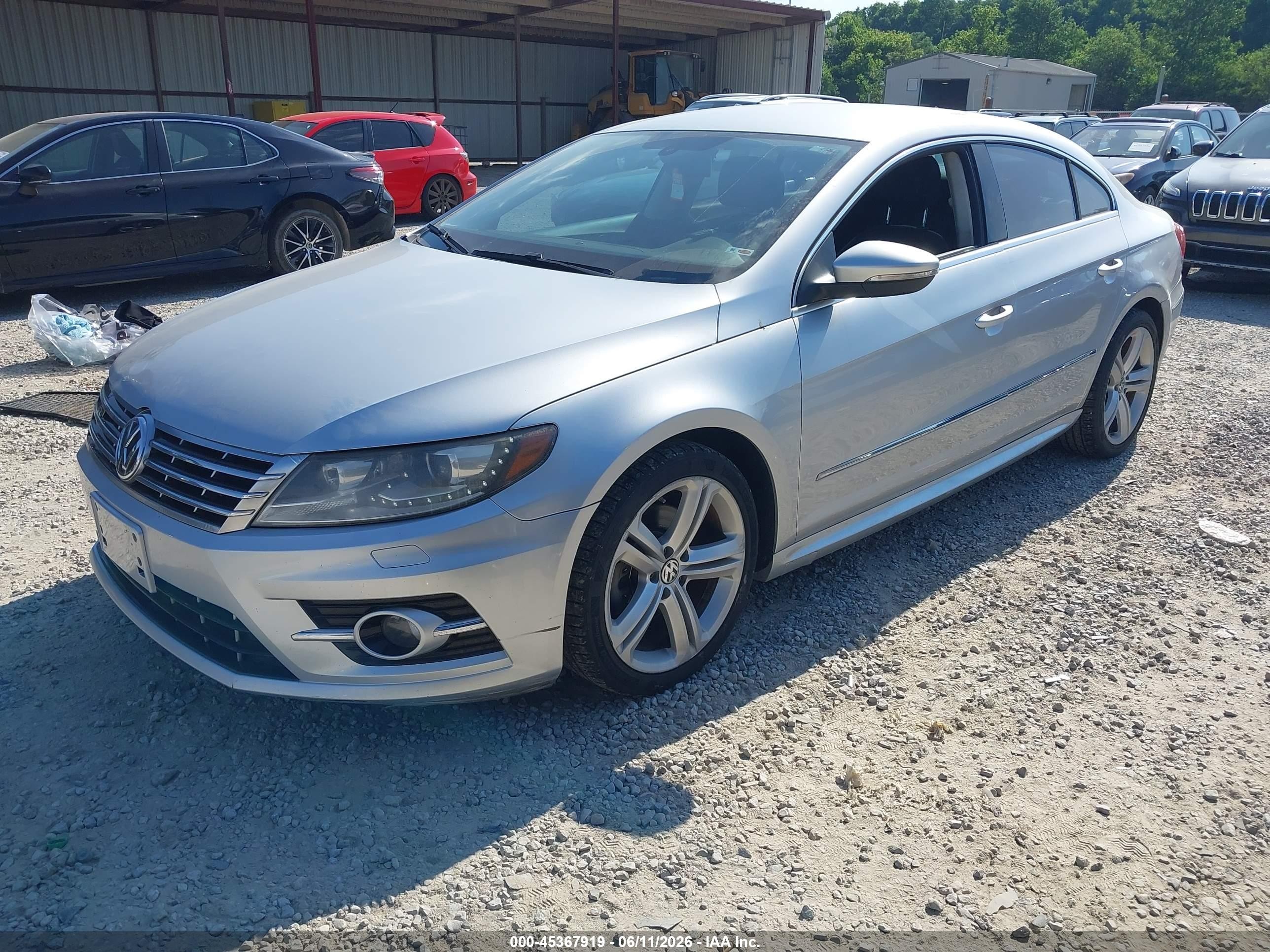 2014 Volkswagen Cc 2.0t R-line Silver vin: WVWBP7AN2EE533355