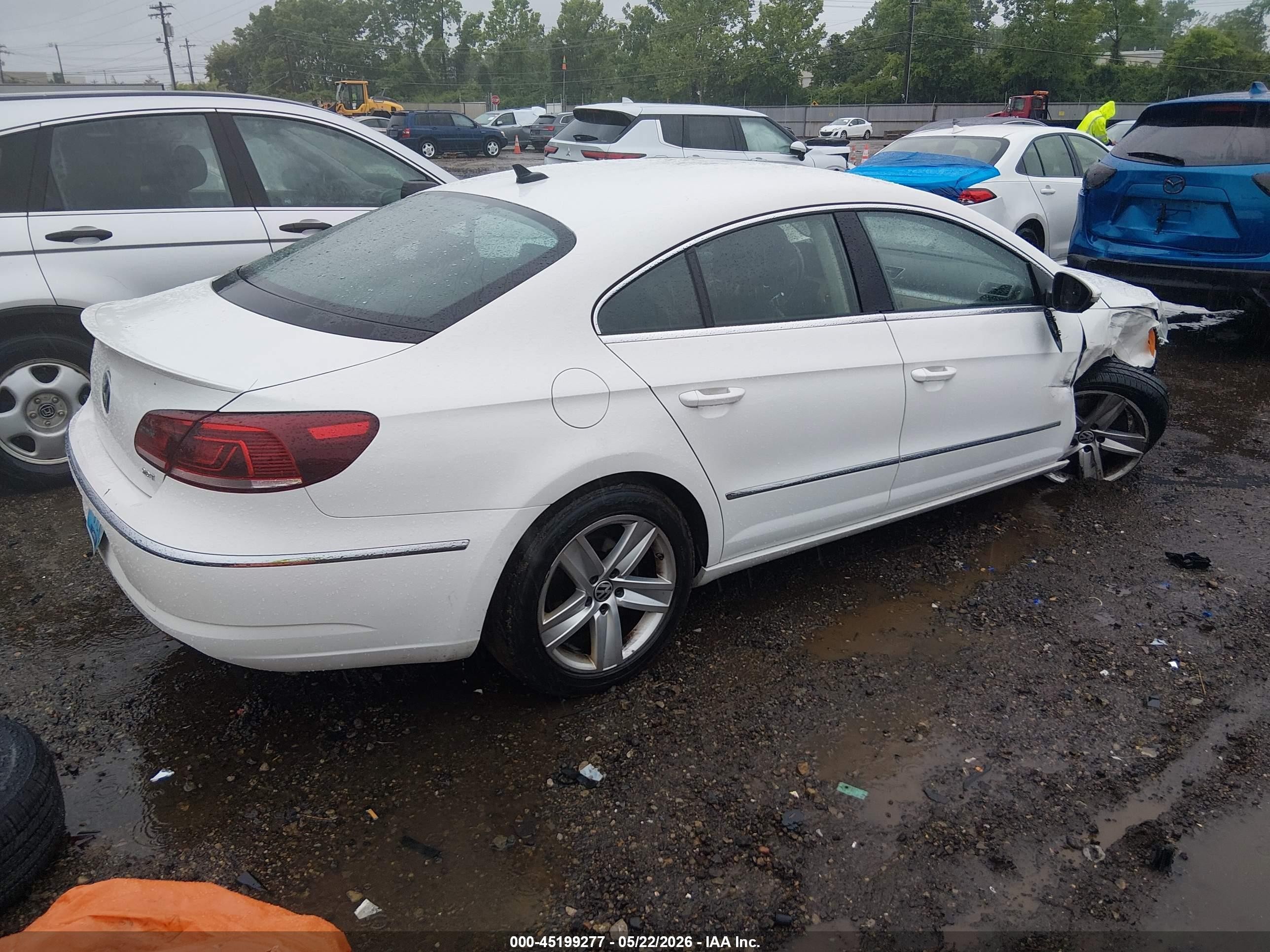 2014 Volkswagen Cc 2.0t Sport Белый vin: WVWBP7AN3EE537799