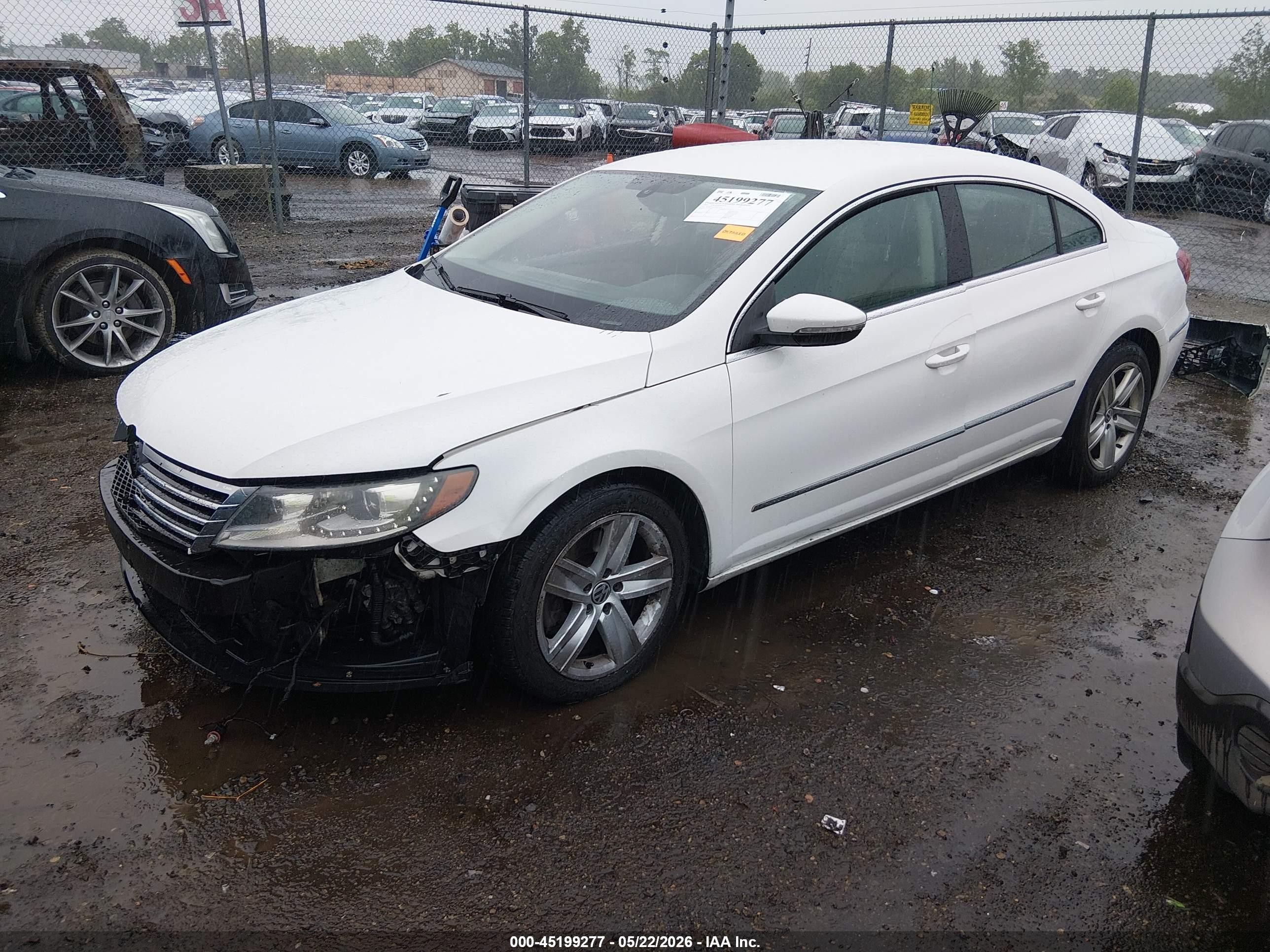 2014 Volkswagen Cc 2.0t Sport Белый vin: WVWBP7AN3EE537799