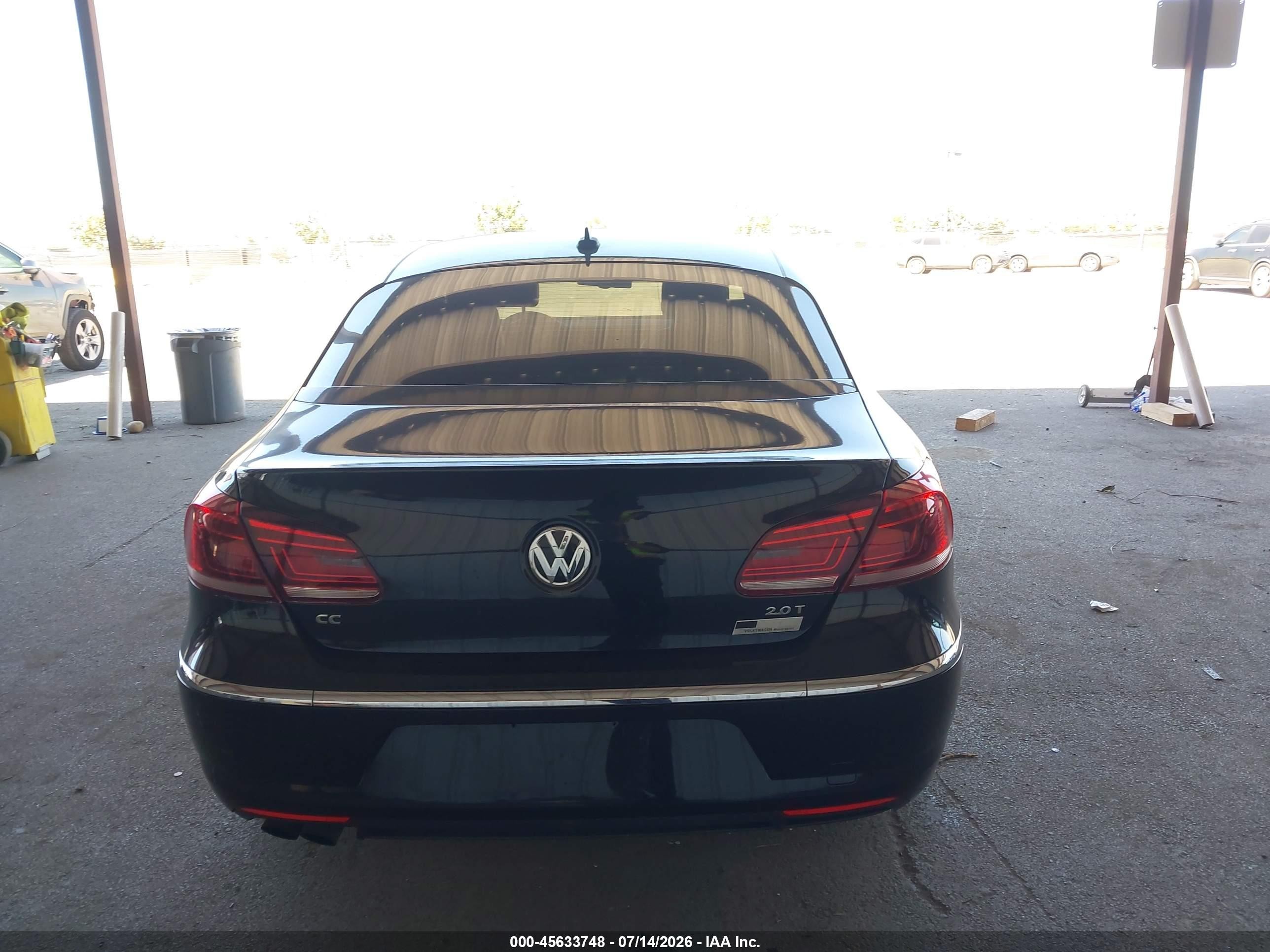 2013 Volkswagen Cc 2.0t Sport Черный vin: WVWBP7AN4DE525482