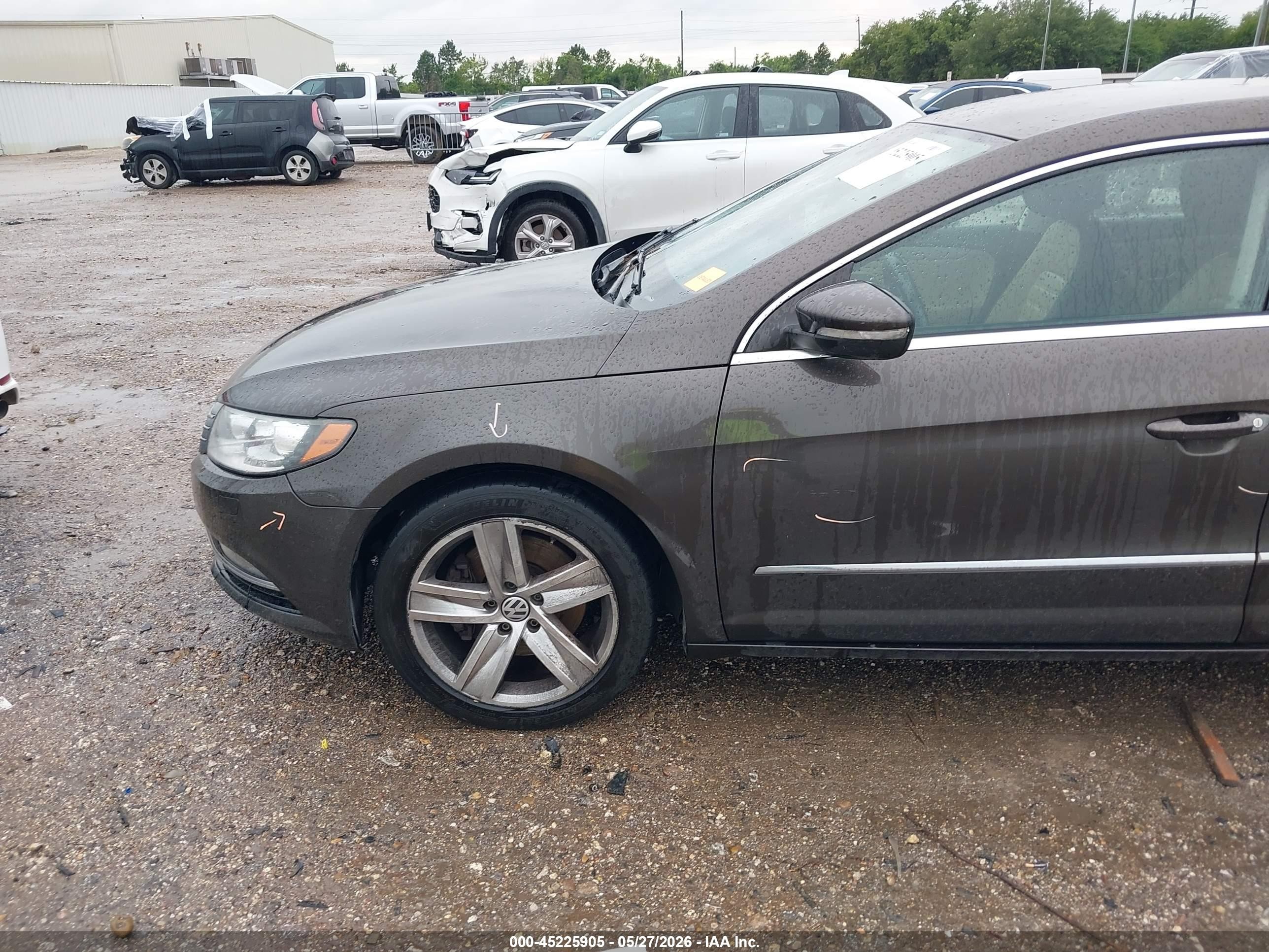 2013 Volkswagen Cc 2.0t Sport Gray vin: WVWBP7AN4DE562645