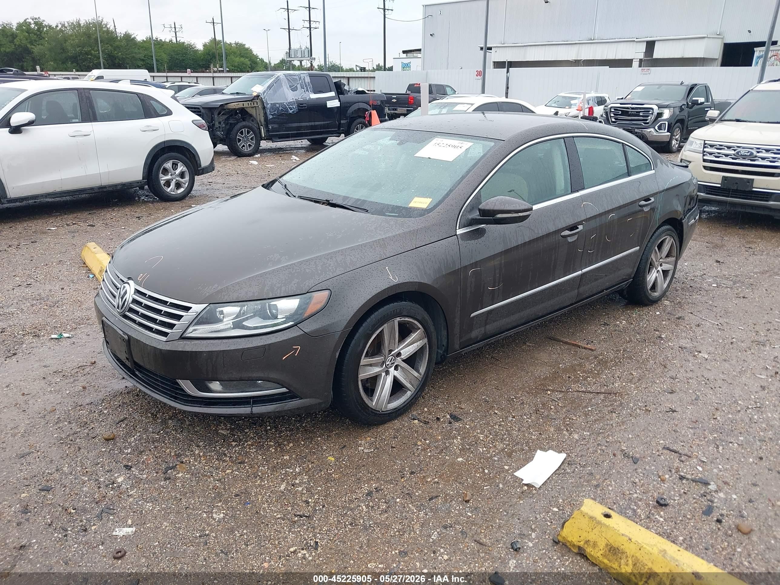 2013 Volkswagen Cc 2.0t Sport Gray vin: WVWBP7AN4DE562645