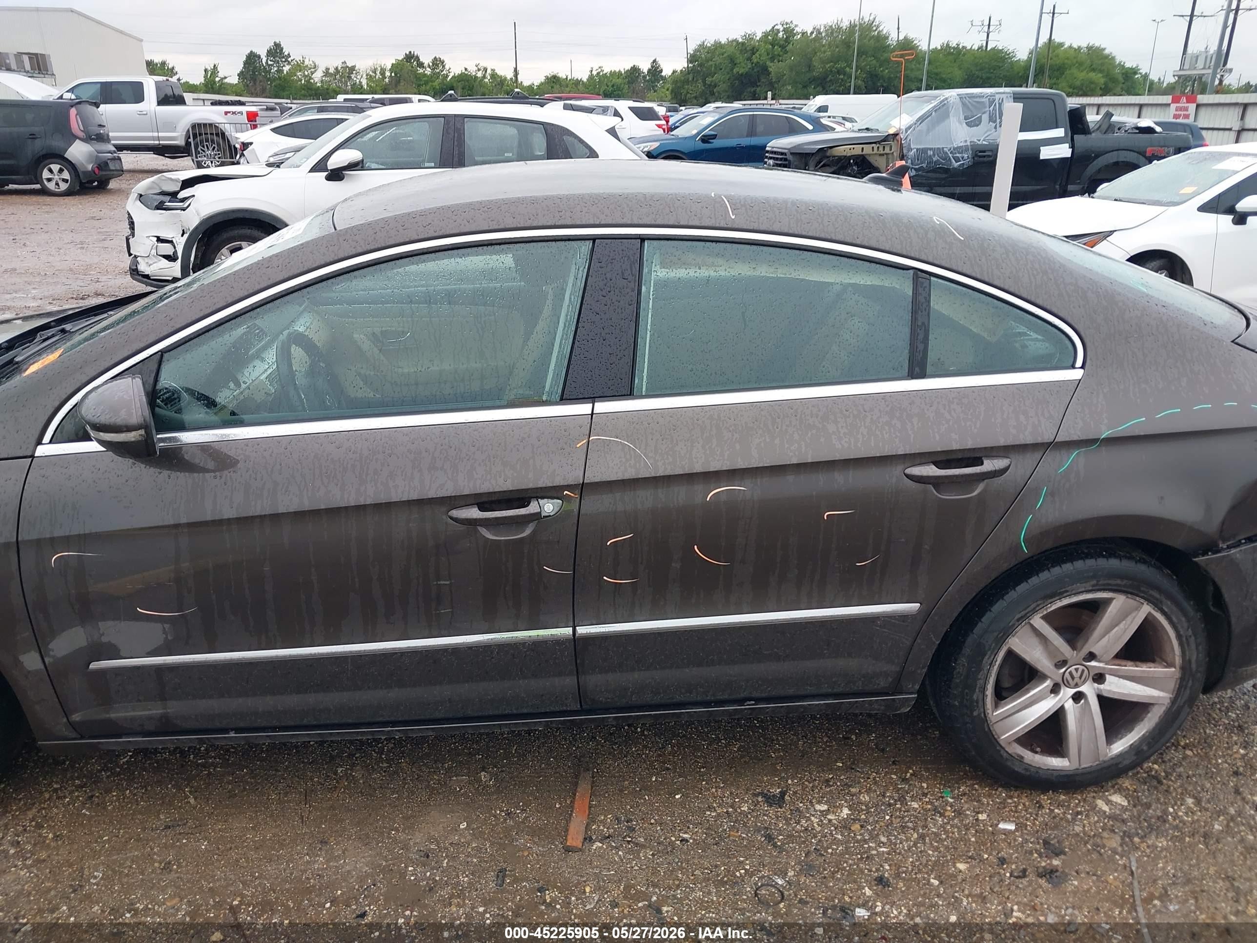 2013 Volkswagen Cc 2.0t Sport Gray vin: WVWBP7AN4DE562645