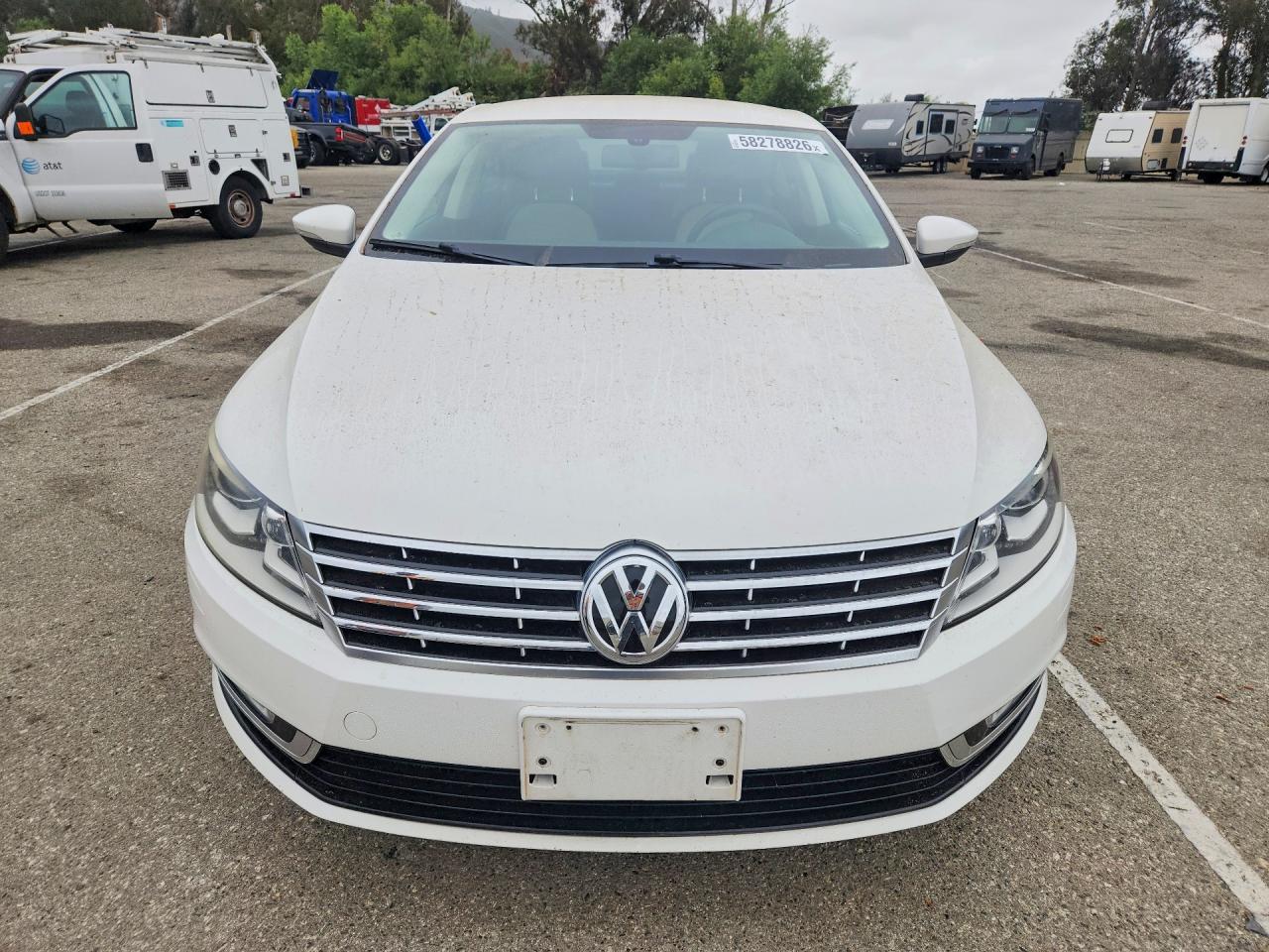 2014 Volkswagen Cc Sport White vin: WVWBP7AN4EE535804