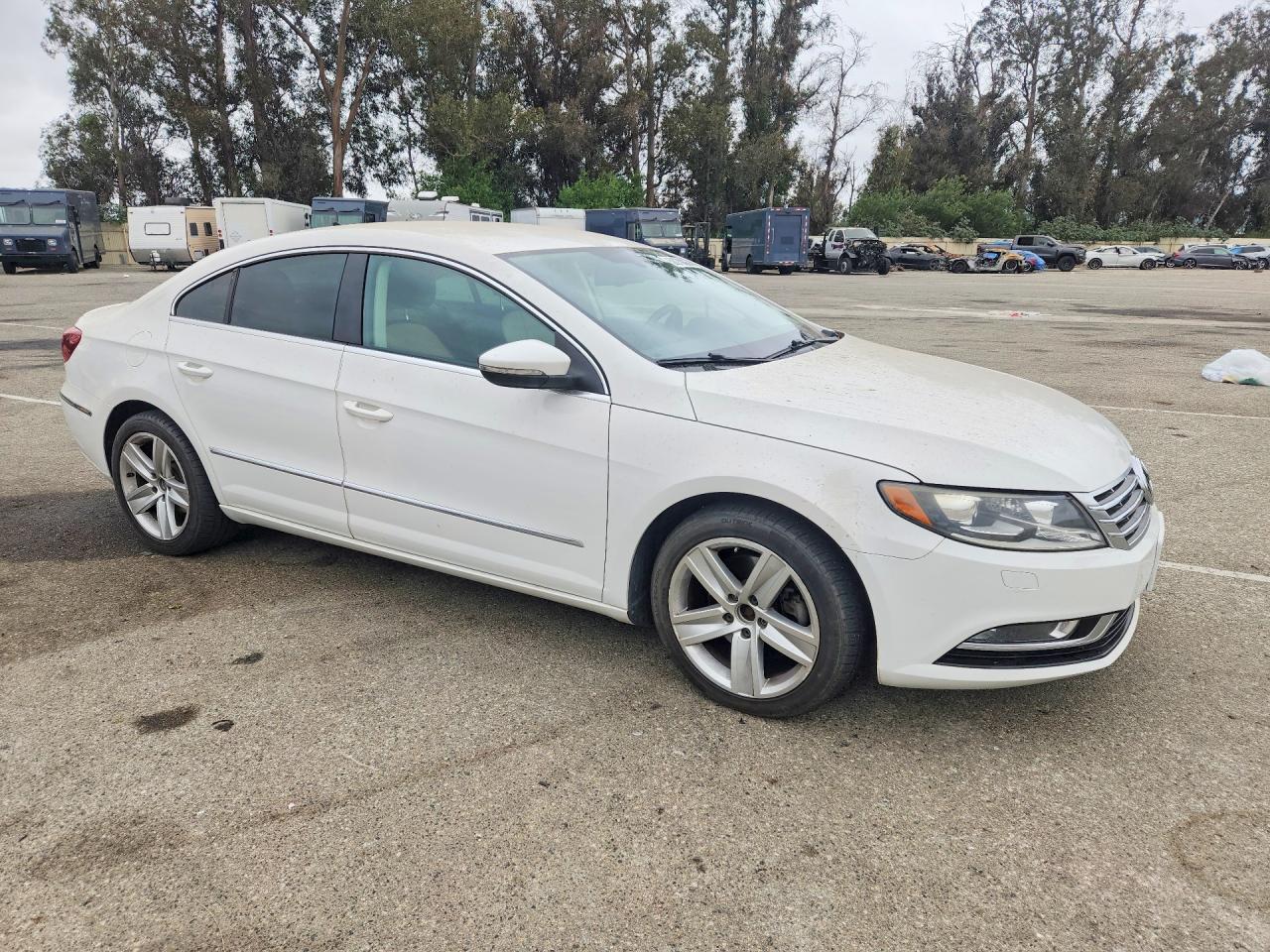 2014 Volkswagen Cc Sport White vin: WVWBP7AN4EE535804