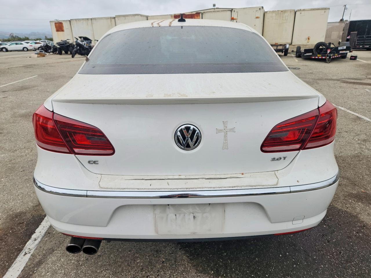 2014 Volkswagen Cc Sport White vin: WVWBP7AN4EE535804